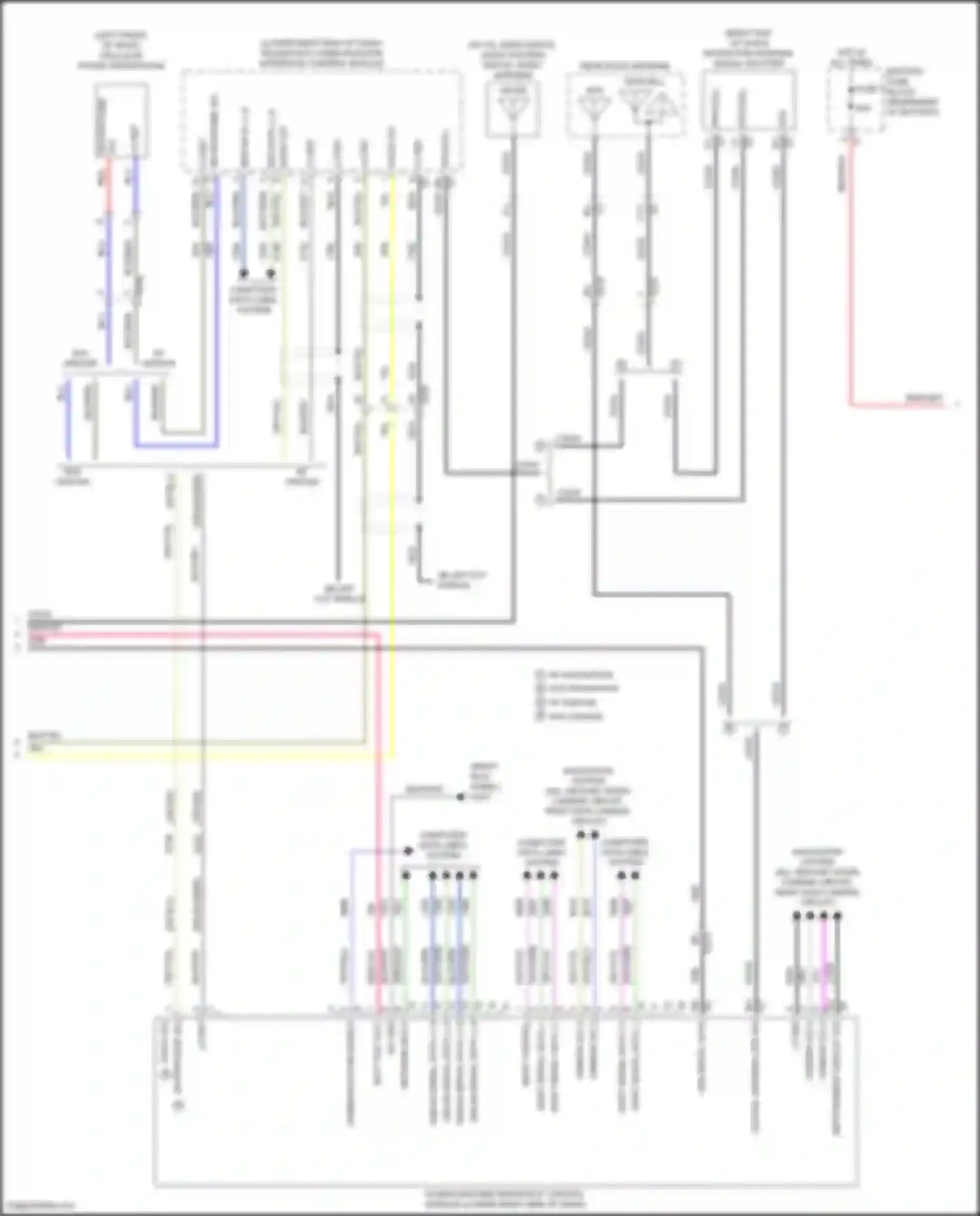 CT6 Cadillac I (2016-2019): Radio circuit, w/o audiophile system (2 of 5)