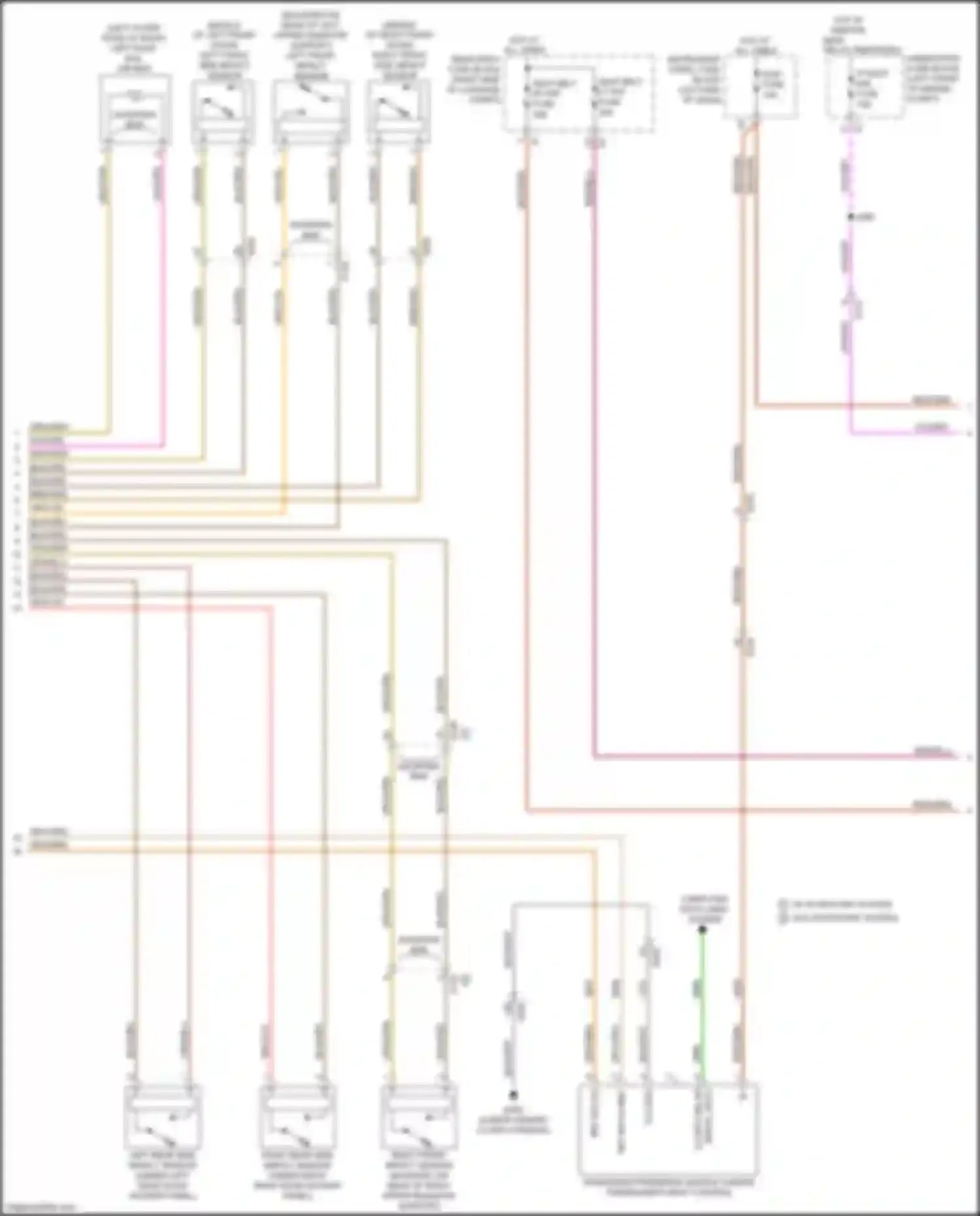 CT6 Cadillac I (2016-2019): Supplemental restraints circuit (2 of 3)