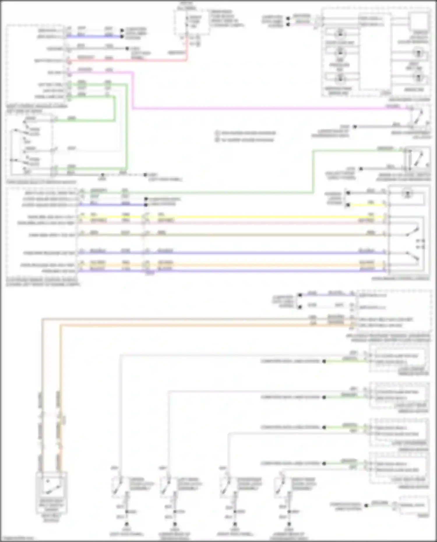 CT6 Cadillac I (2016-2019): Warning systems circuit