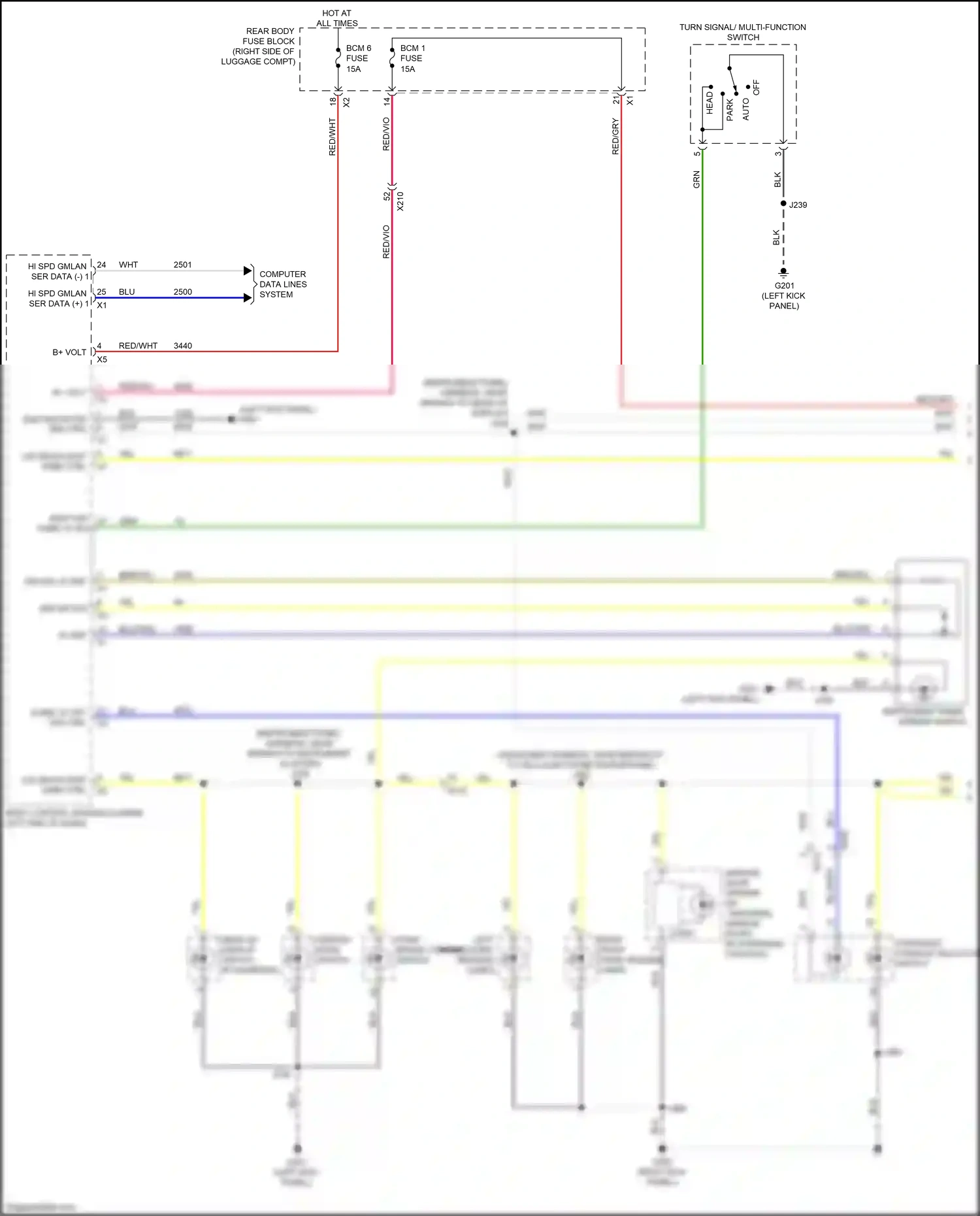 Cadillac CT6 I (2016-2019) computer data lines system wiring diagram  (42 of 132)