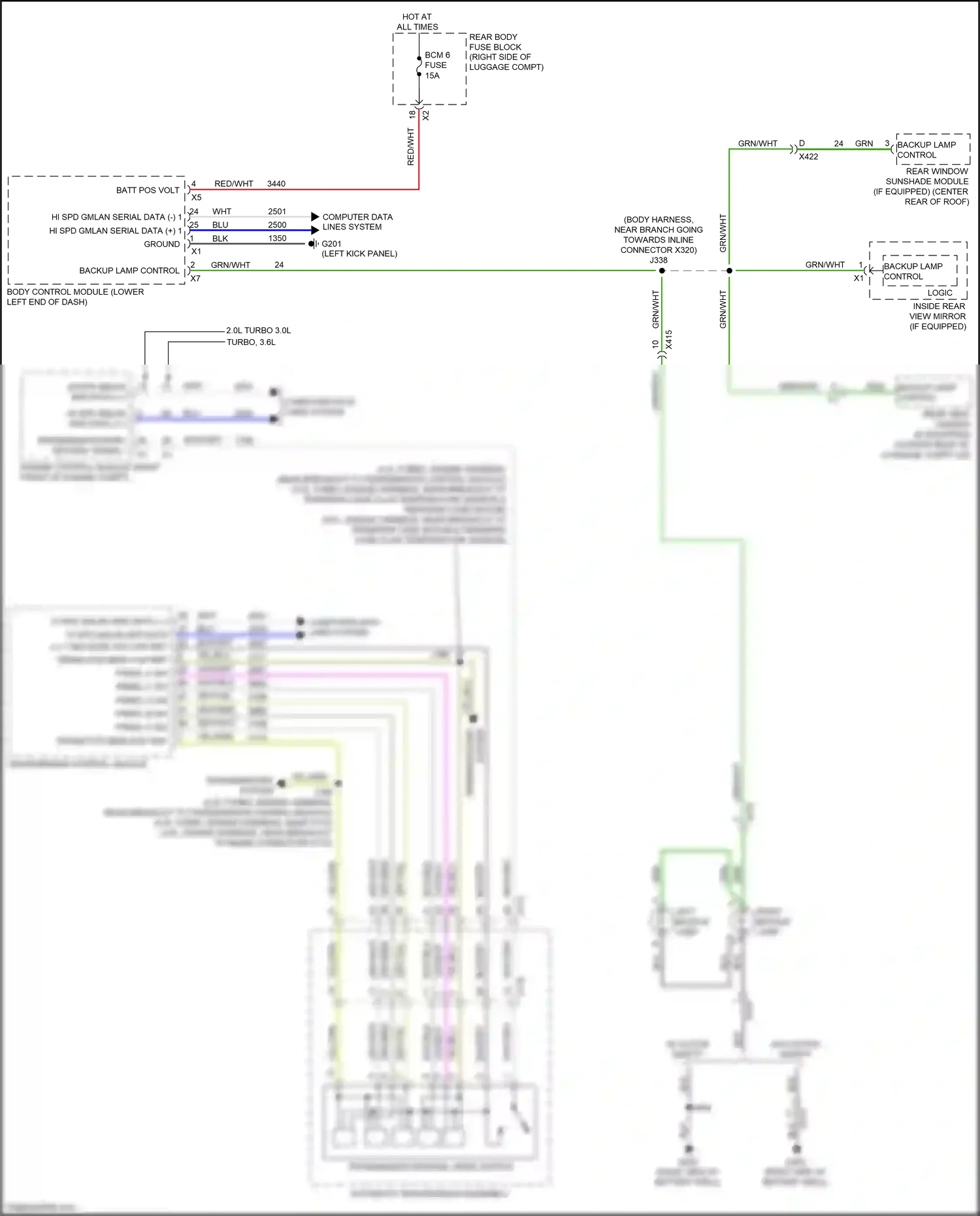 Cadillac CT6 I (2016-2019) computer data lines system wiring diagram  (15 of 132)