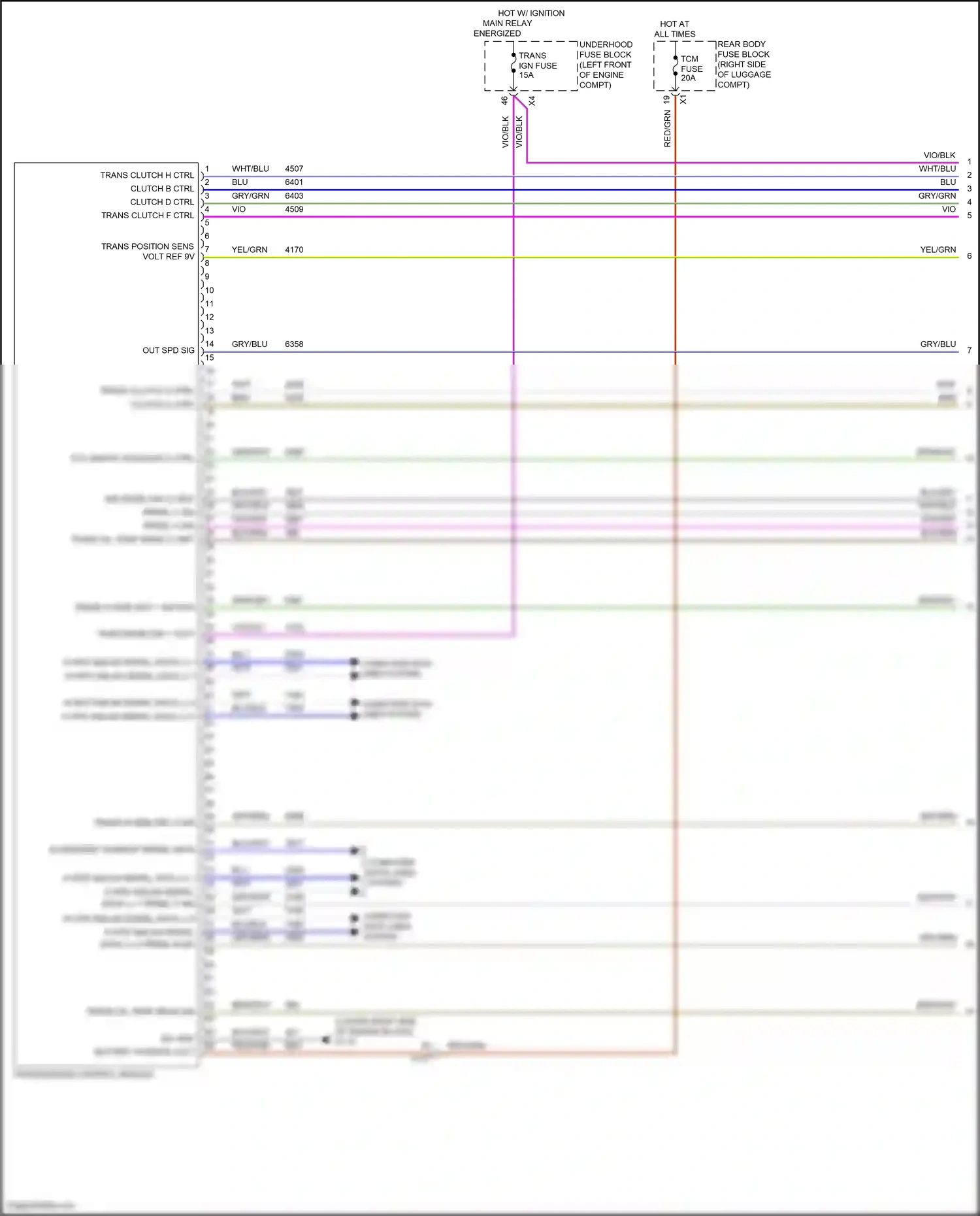 Cadillac CT6 I (2016-2019) computer data lines system wiring diagram  (73 of 132)