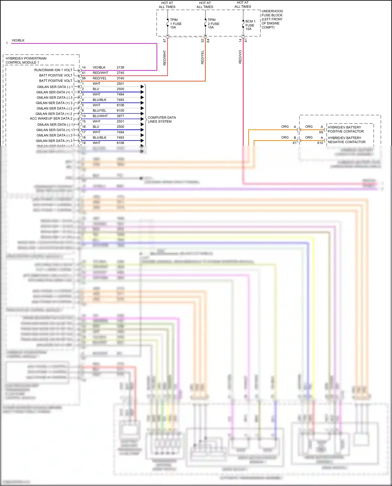 Cadillac CT6 I (2016-2019) computer data lines system wiring diagram  (74 of 132)