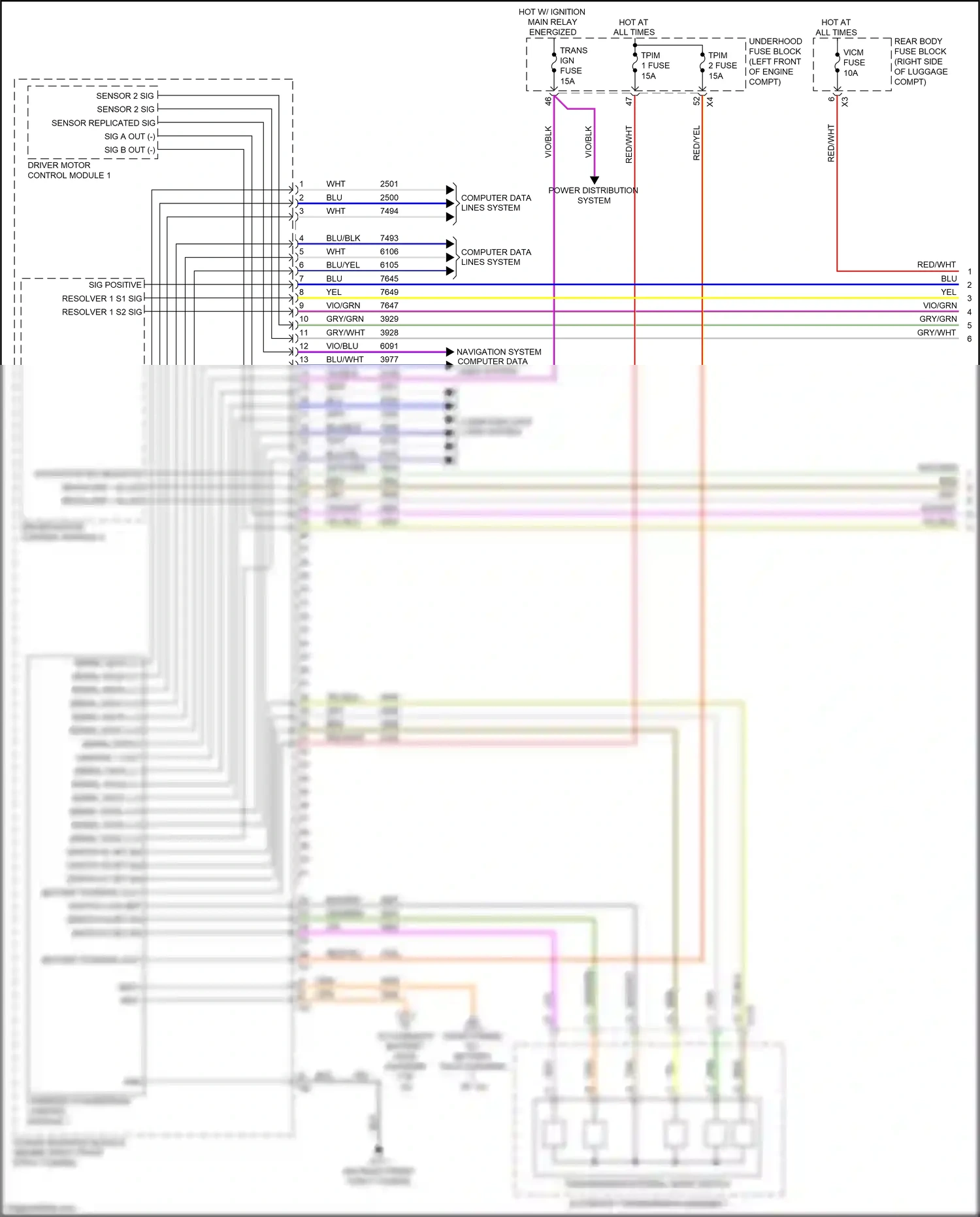 Cadillac CT6 I (2016-2019) computer data lines system wiring diagram  (124 of 132)