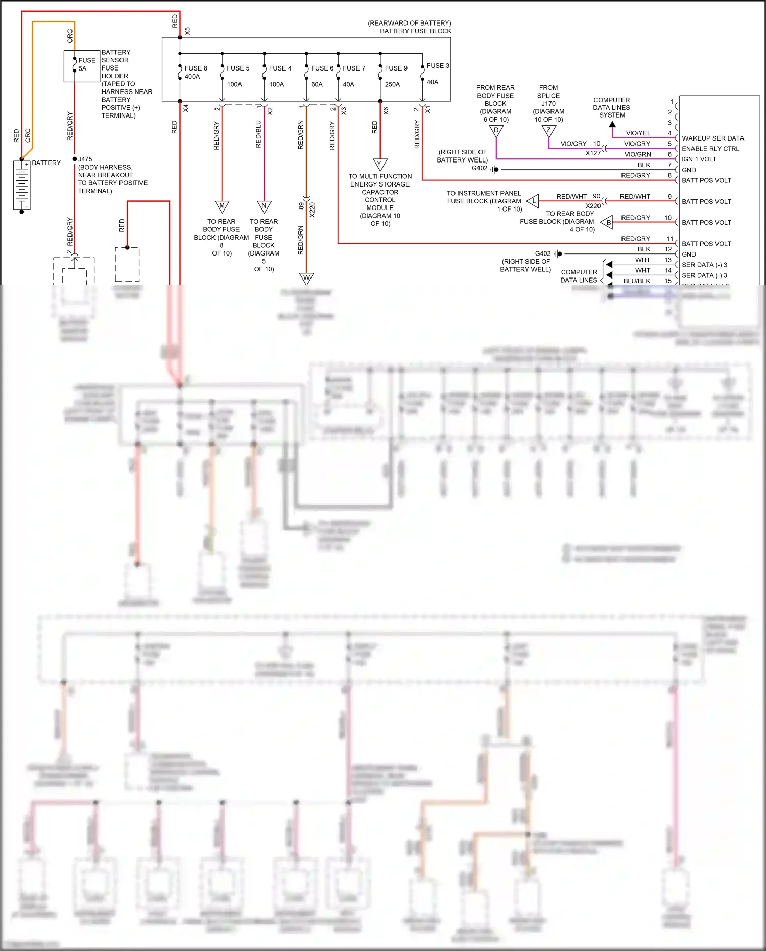 Cadillac CT6 I (2016-2019) computer data lines system wiring diagram  (8 of 132)