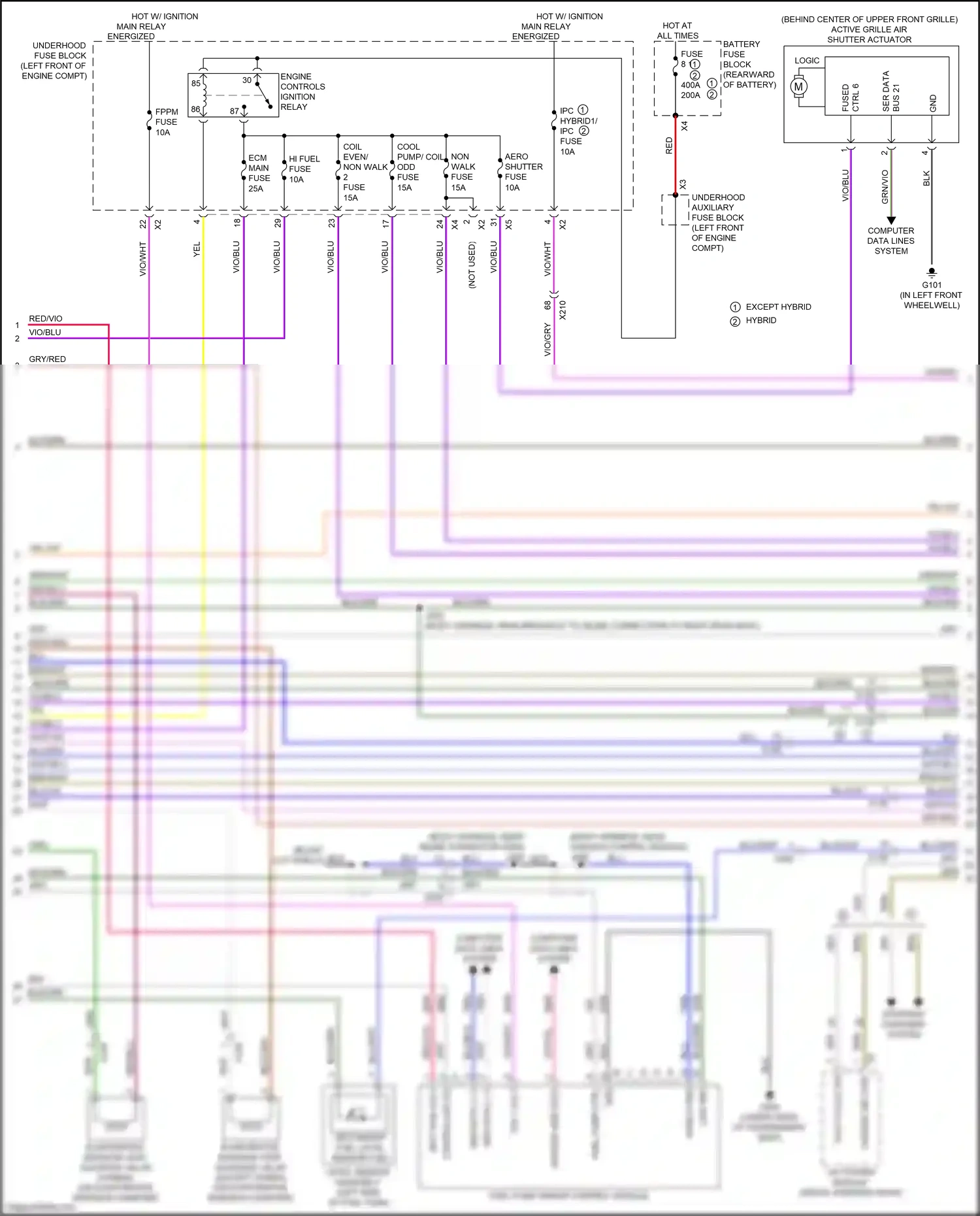 Cadillac CT6 I (2016-2019) computer data lines system wiring diagram  (122 of 132)