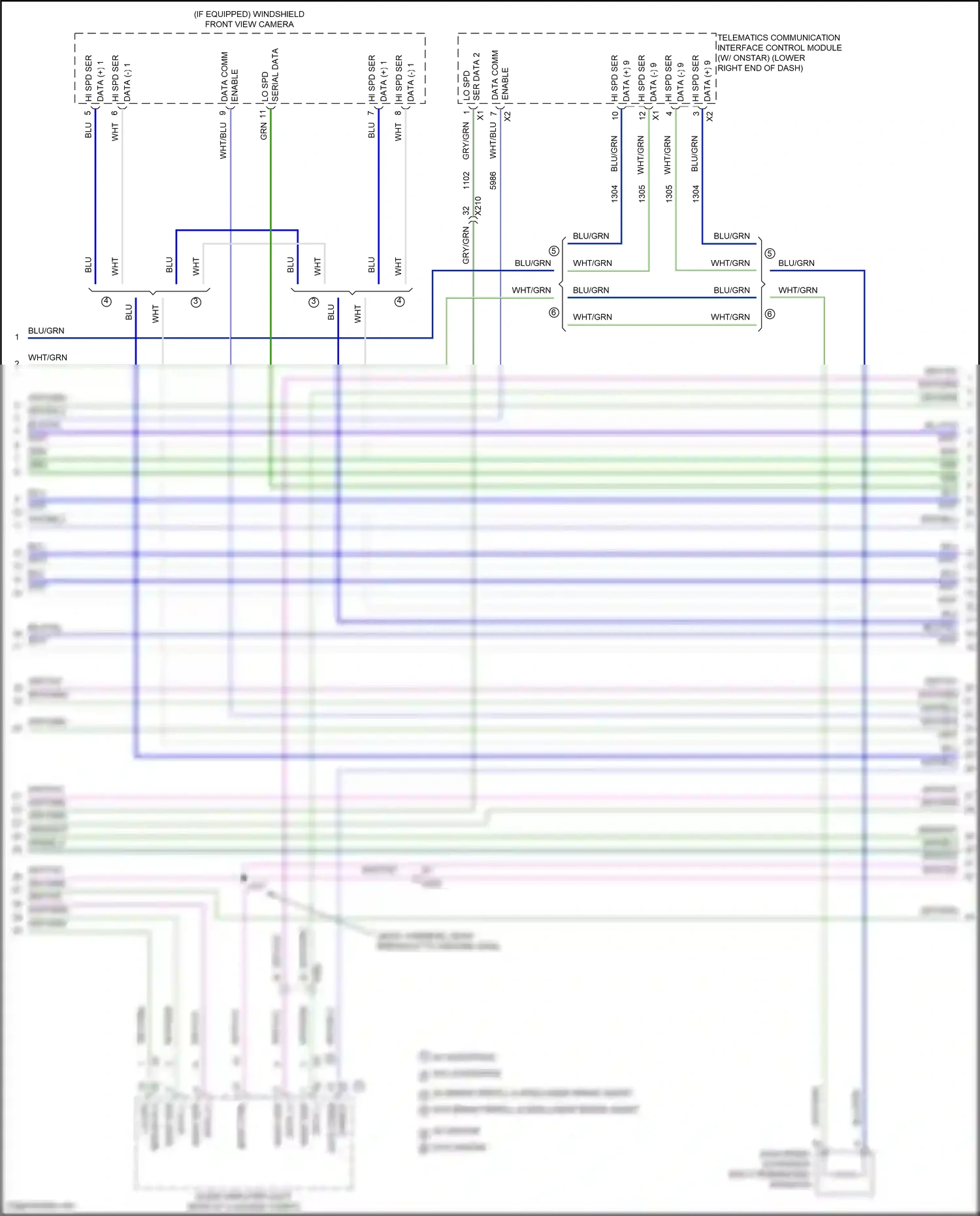 Cadillac CT6 I (2016-2019) data comm wiring diagram  (4 of 11)