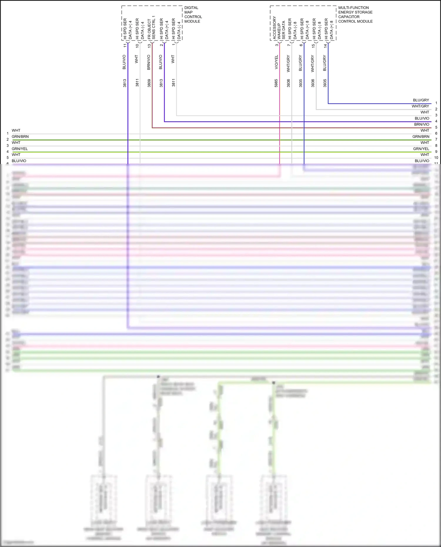 Cadillac CT6 I (2016-2019) digital map control module wiring diagram  (2 of 4)