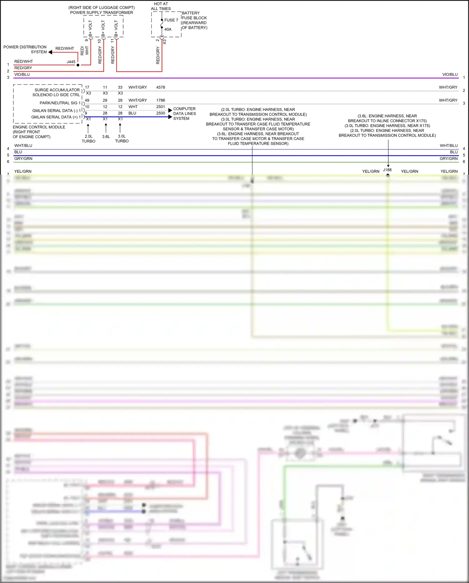 Cadillac CT6 I (2016-2019) engine control module wiring diagram  (12 of 30)