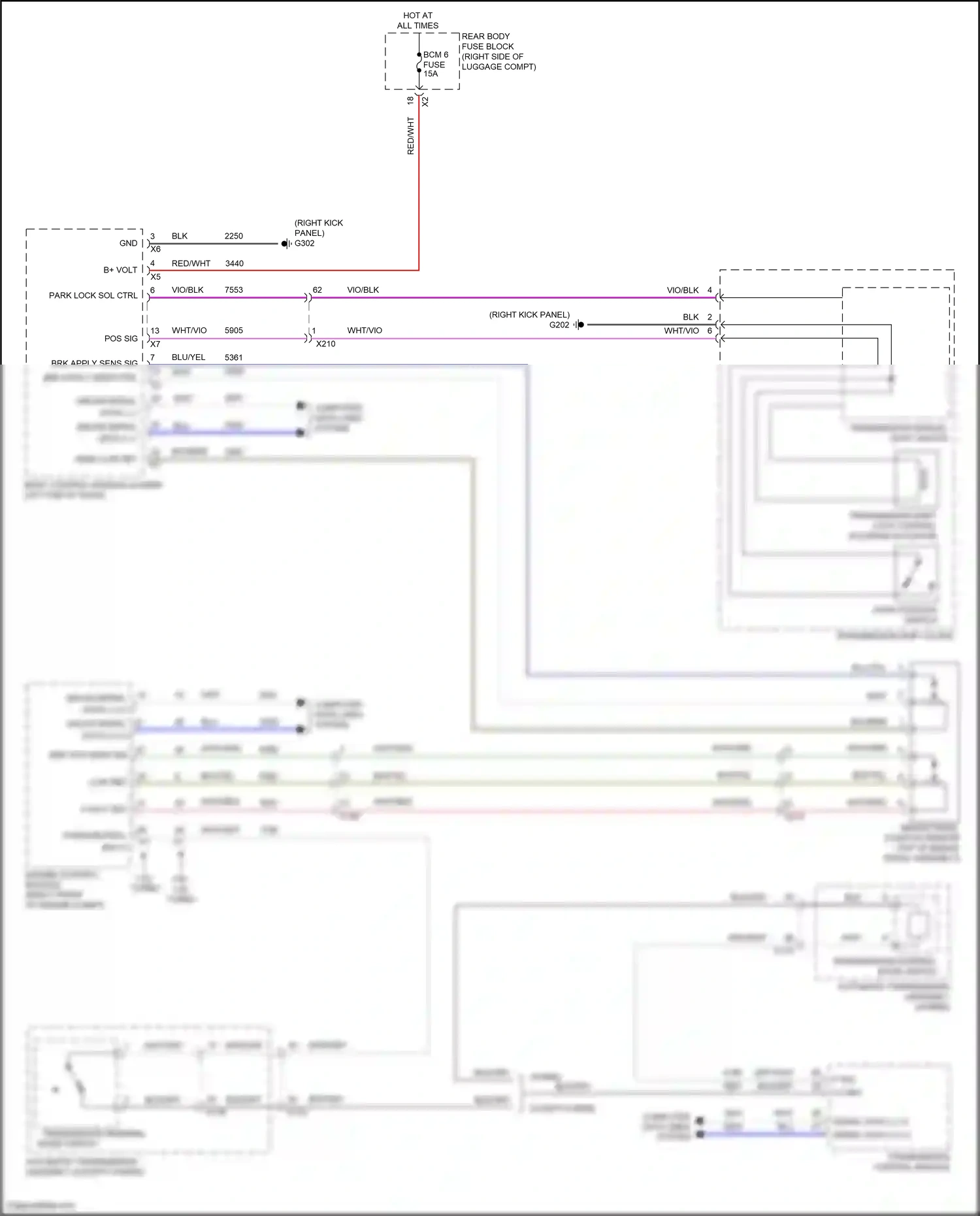 Cadillac CT6 I (2016-2019) engine control module wiring diagram  (20 of 30)