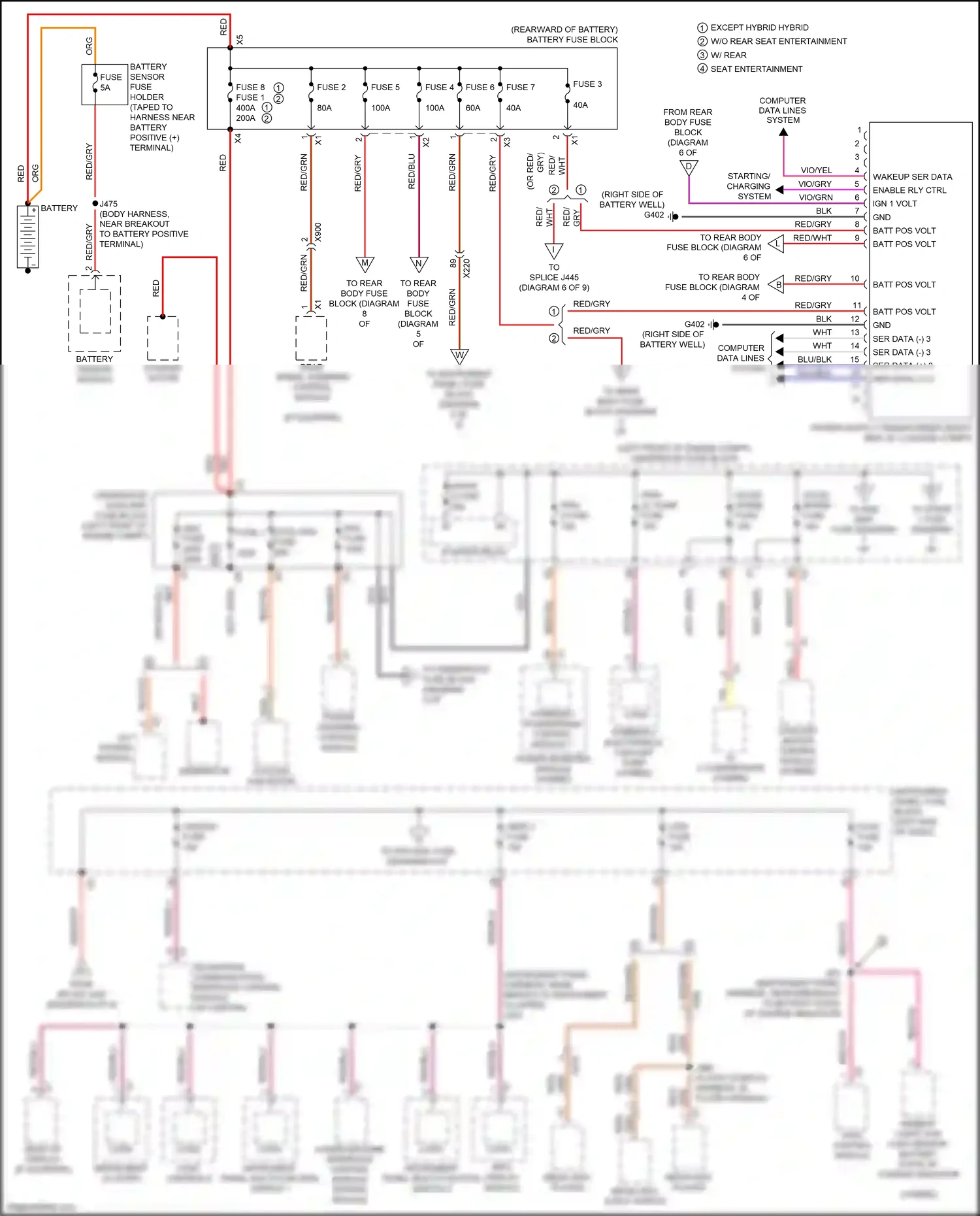 Cadillac CT6 I (2016-2019) instrument panel multi-function switch 1 wiring diagram  (5 of 6)