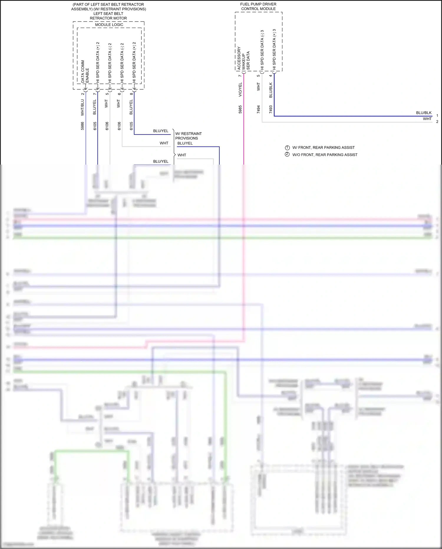 Cadillac CT6 I (2016-2019) keyless entry control module wiring diagram  (3 of 10)