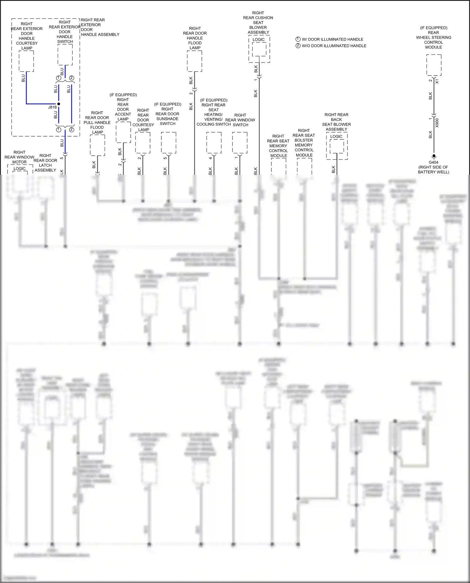 Cadillac CT6 I (2016-2019) keyless entry control module wiring diagram  (5 of 10)
