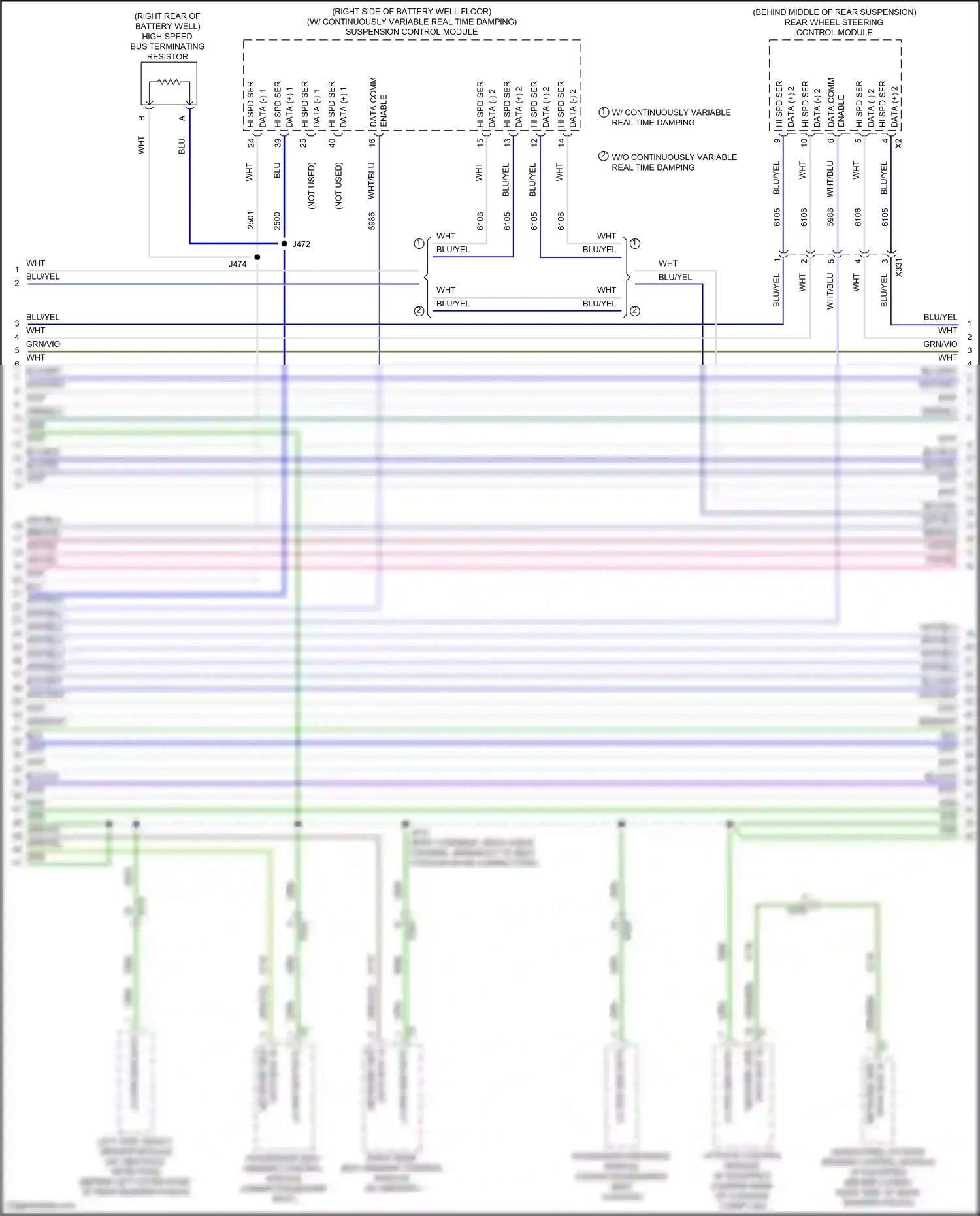 Cadillac CT6 I (2016-2019) left side object sensor module wiring diagram  (3 of 6)