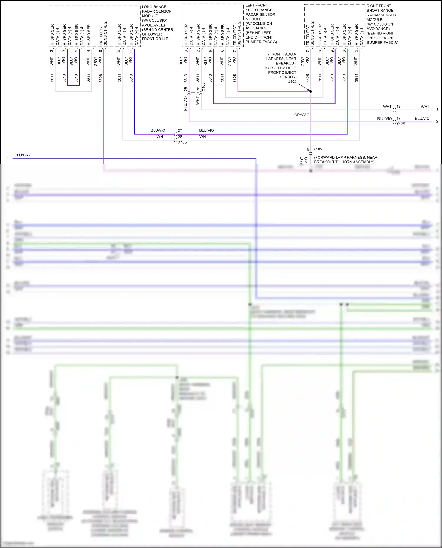 Cadillac CT6 I (2016-2019) mirror control module wiring diagram  (3 of 7)
