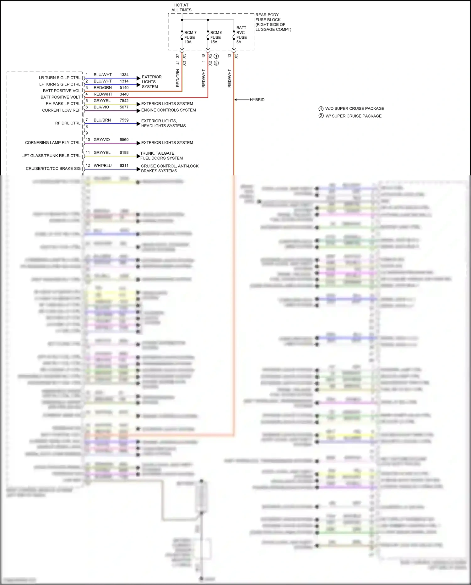 Cadillac CT6 I (2016-2019) serial data comm enable wiring diagram  (2 of 3)