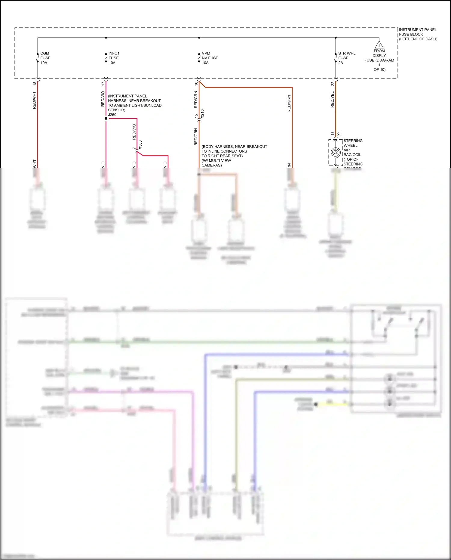 Cadillac CT6 I (2016-2019) serial data gateway module wiring diagram  (6 of 6)