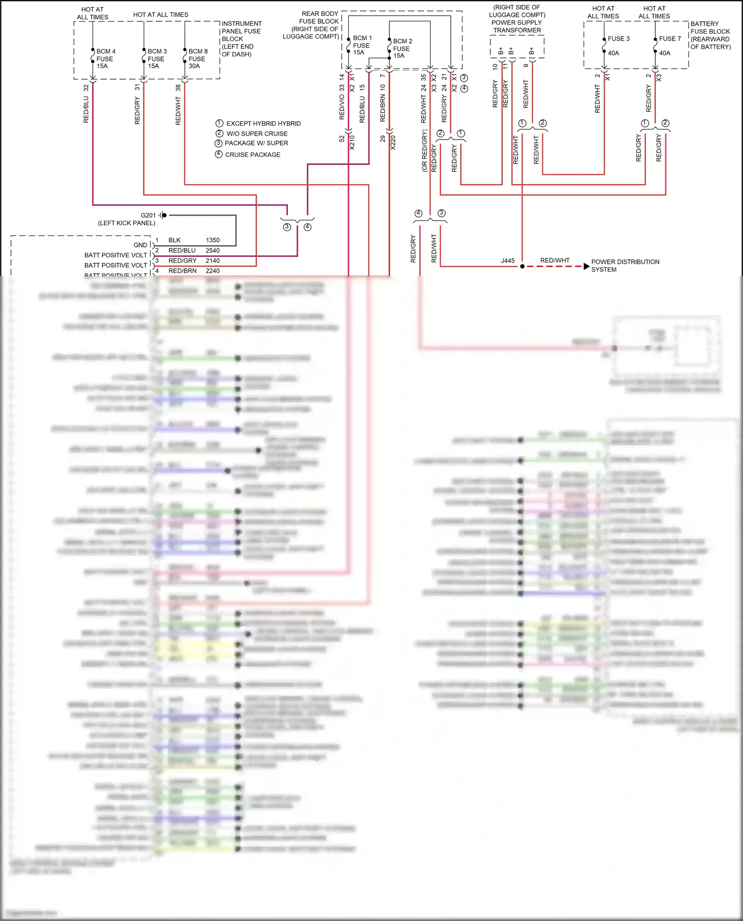 Cadillac CT6 I (2016-2019) shift interlock system wiring diagram  (2 of 2)