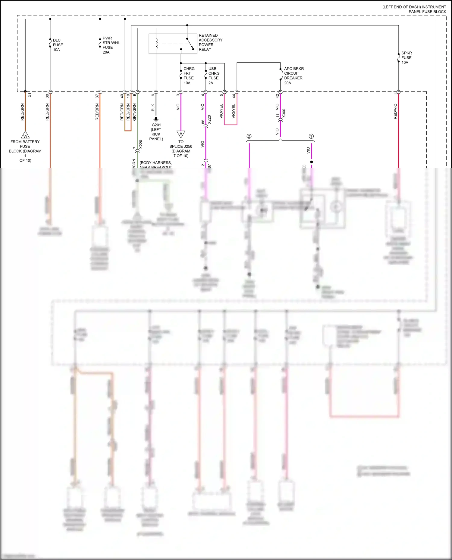 Cadillac CT6 I (2016-2019) steering column position control module wiring diagram  (6 of 7)