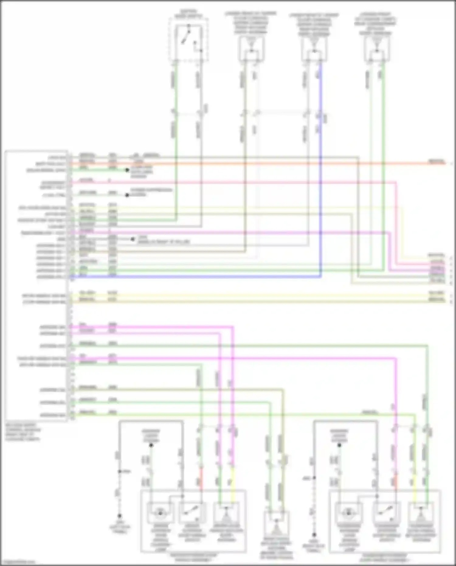 CTS-V Cadillac III (2013-2019): Forced entry circuit (1 of 5)