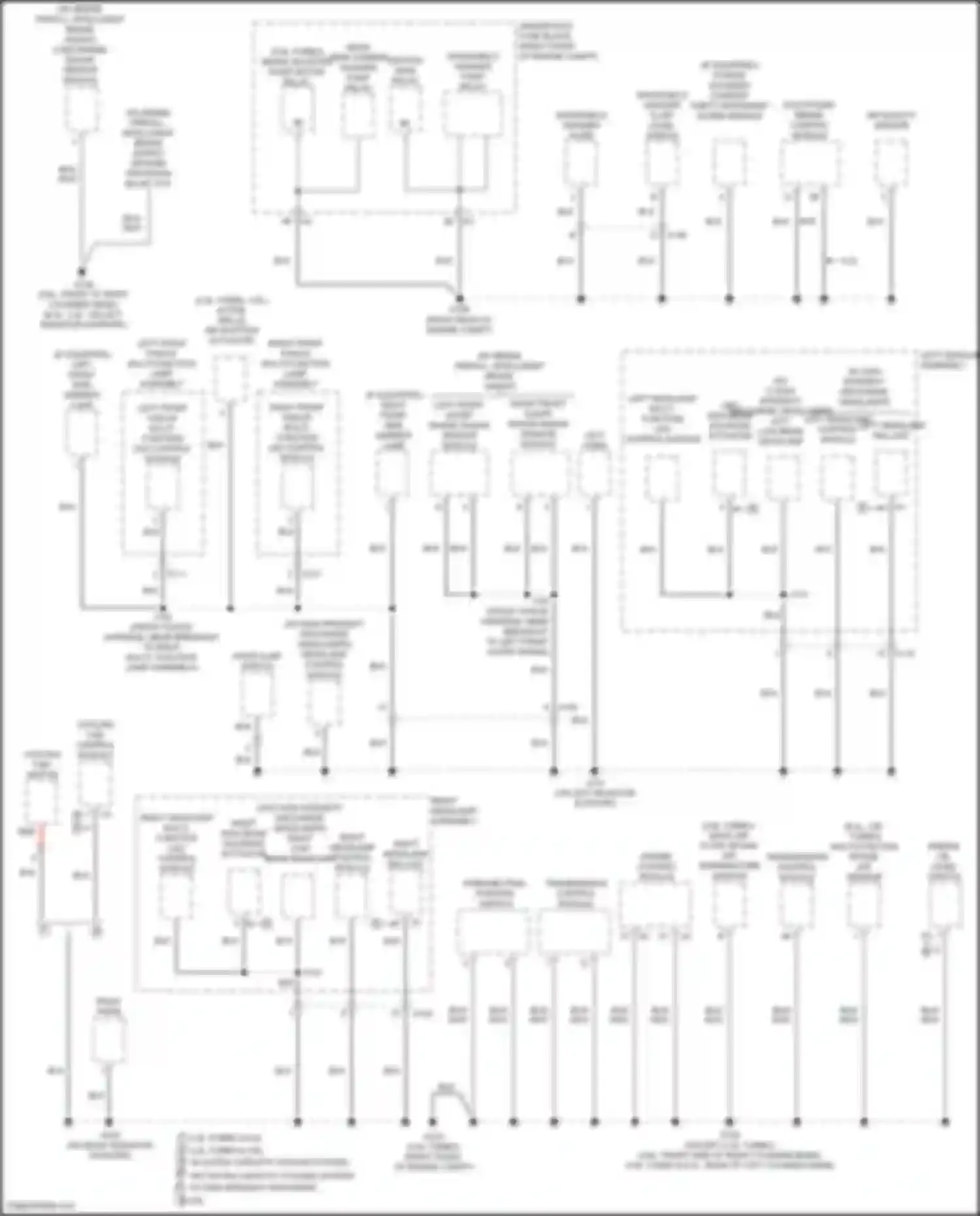 CTS-V Cadillac III (2013-2019): Ground distribution circuit (1 of 7)