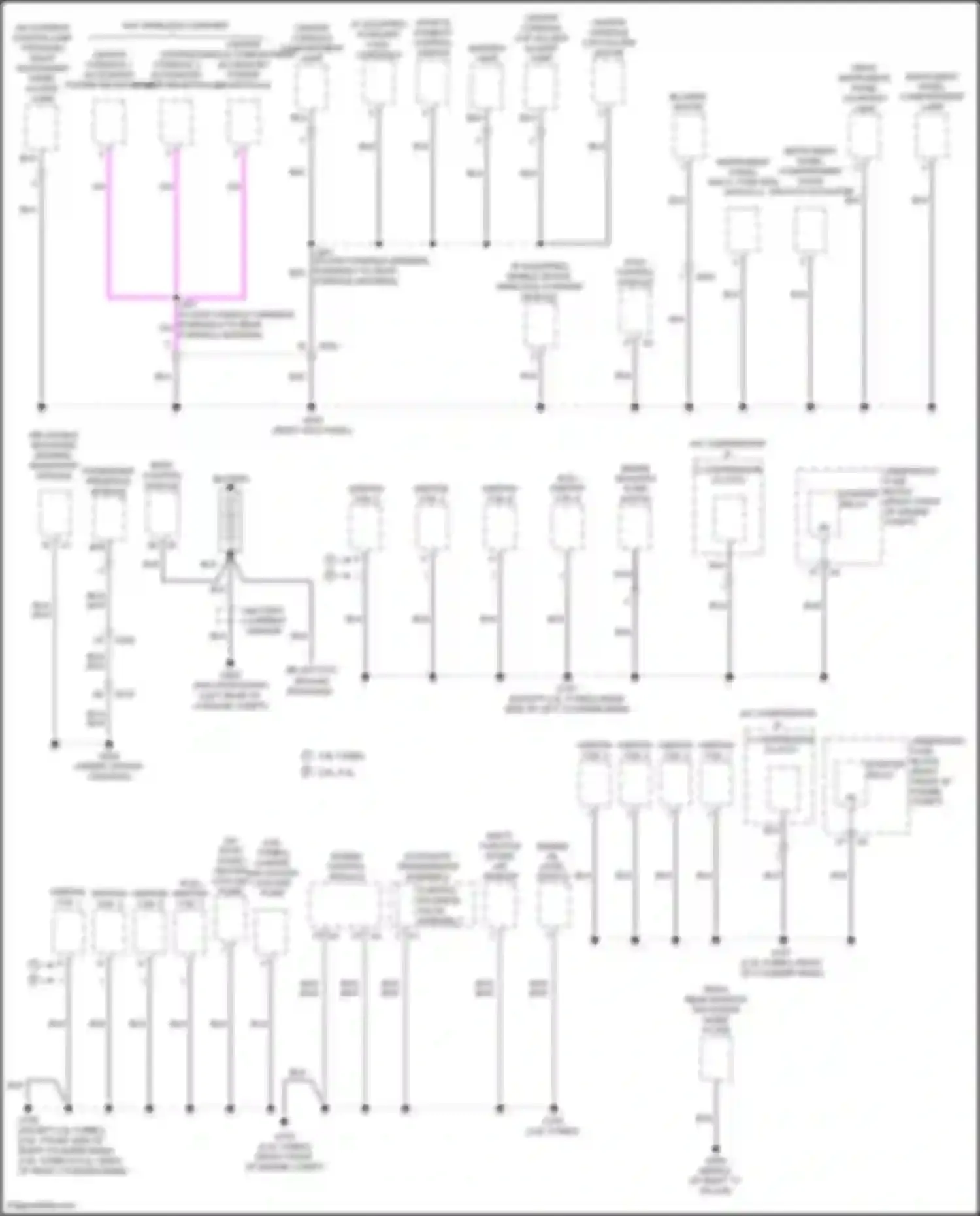 CTS-V Cadillac III (2013-2019): Ground distribution circuit (3 of 7)
