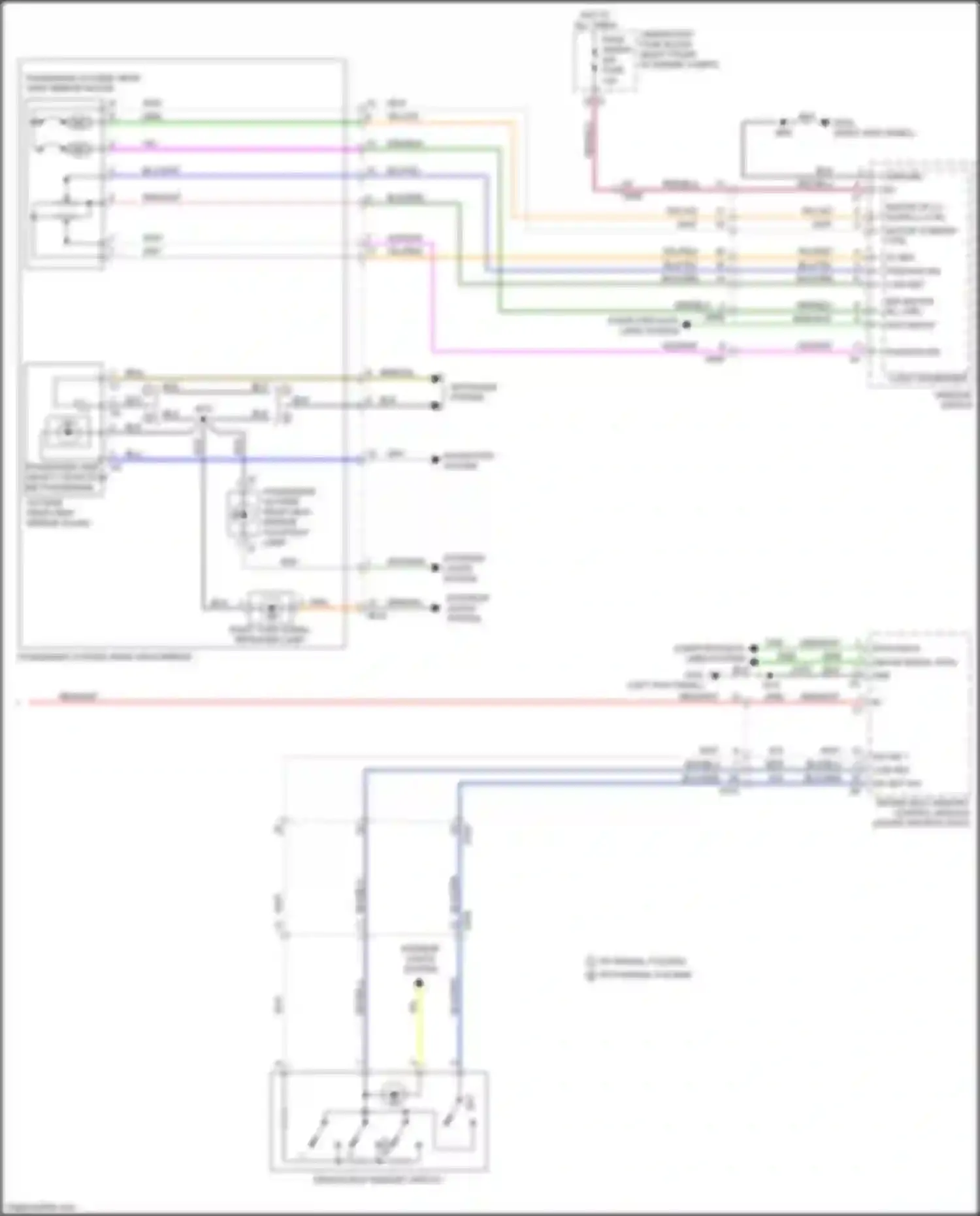CTS-V Cadillac III (2013-2019): Memory mirrors circuit (2 of 2)