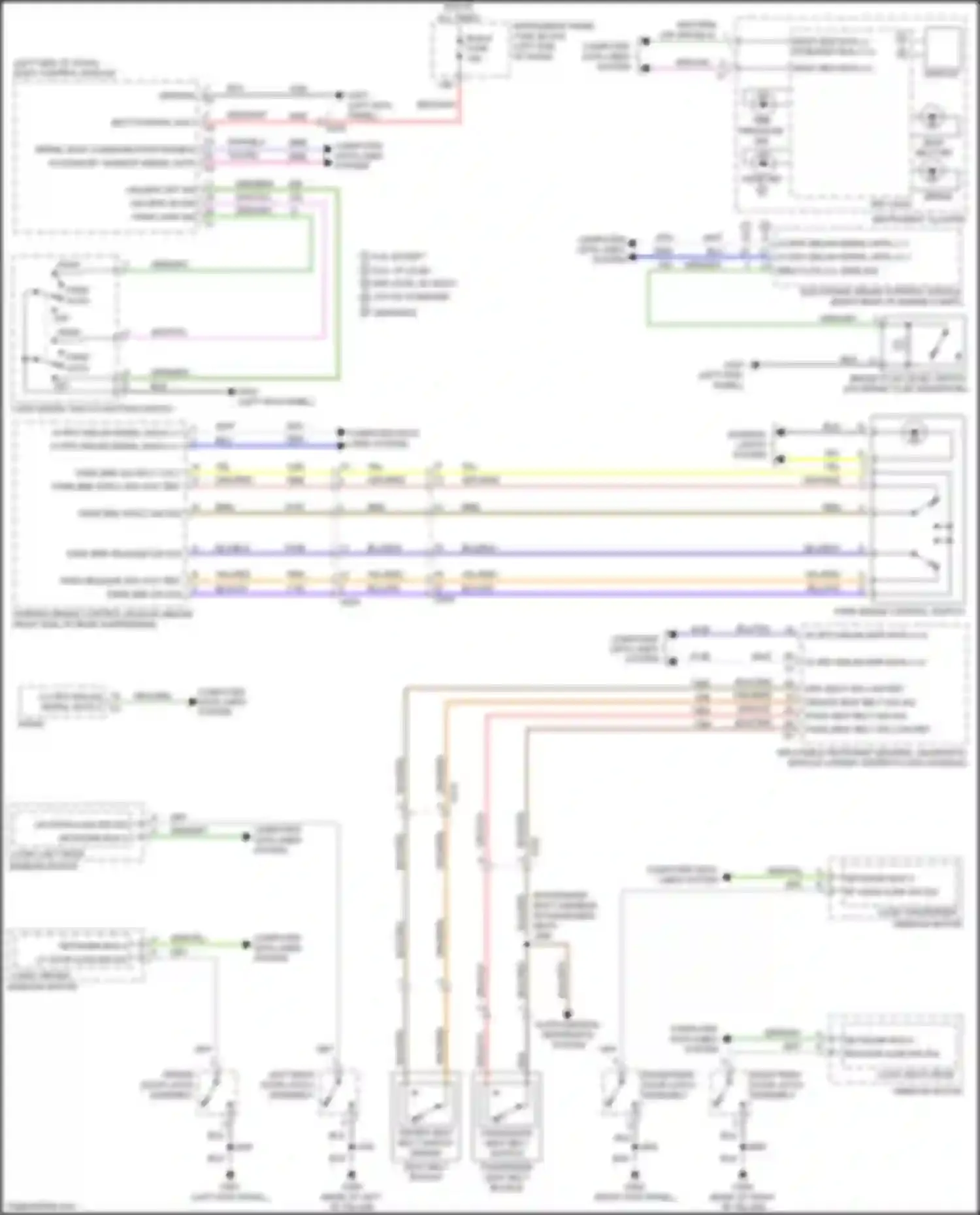 CTS-V Cadillac III (2013-2019): Warning systems circuit