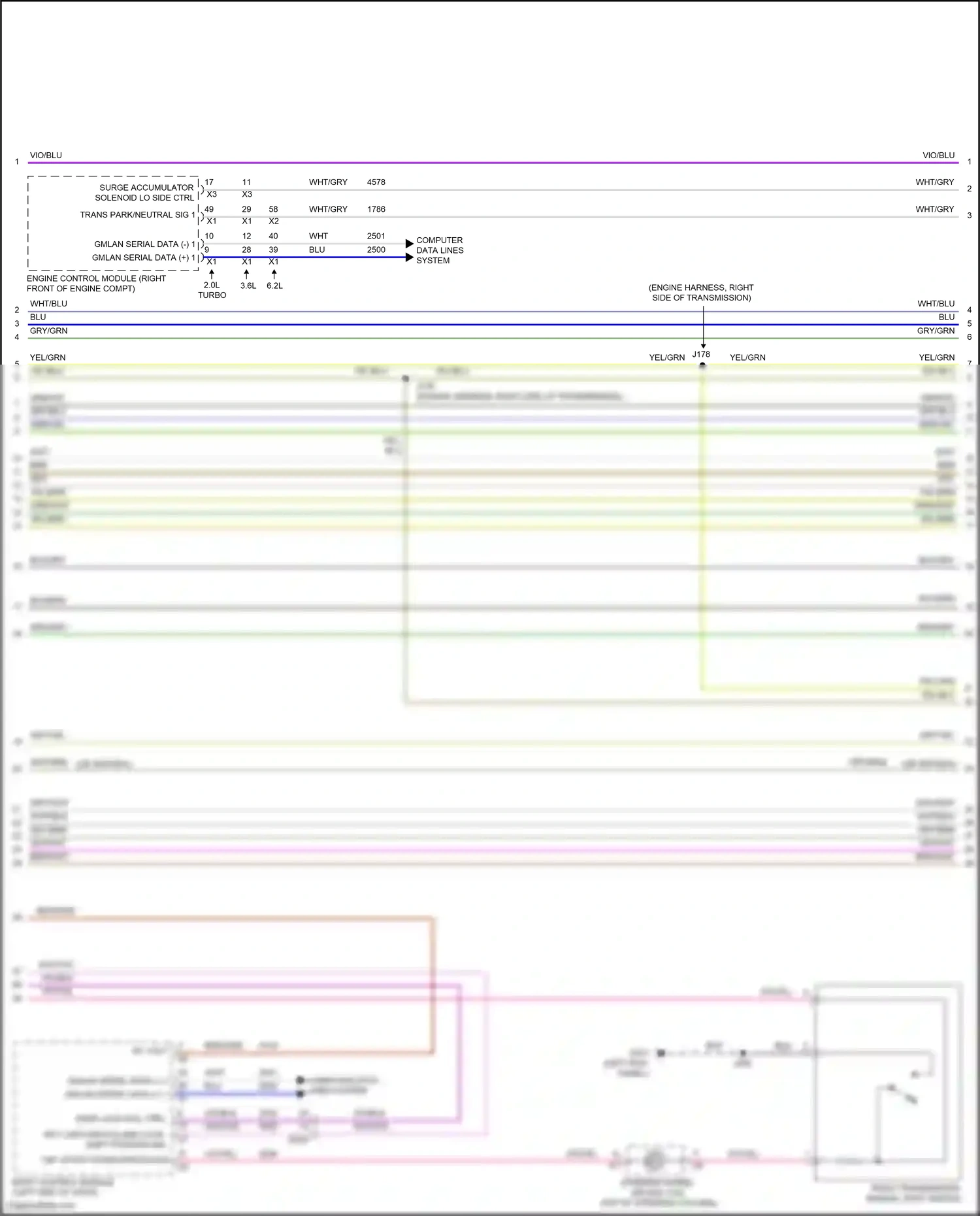 Cadillac CTS-V III (2013-2019) computer data lines system wiring diagram  (122 of 133)