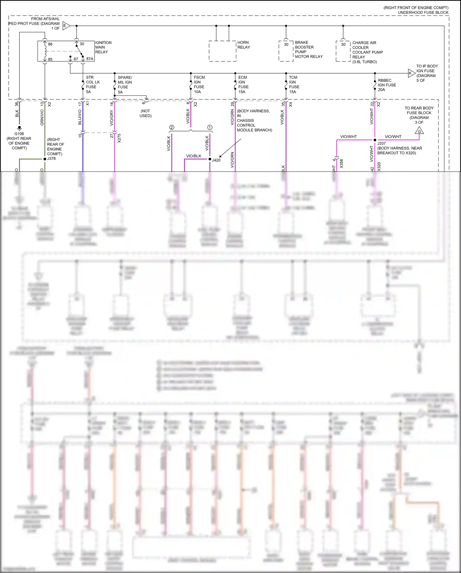 Cadillac CTS-V III (2013-2019) engine control module wiring diagram  (4 of 33)