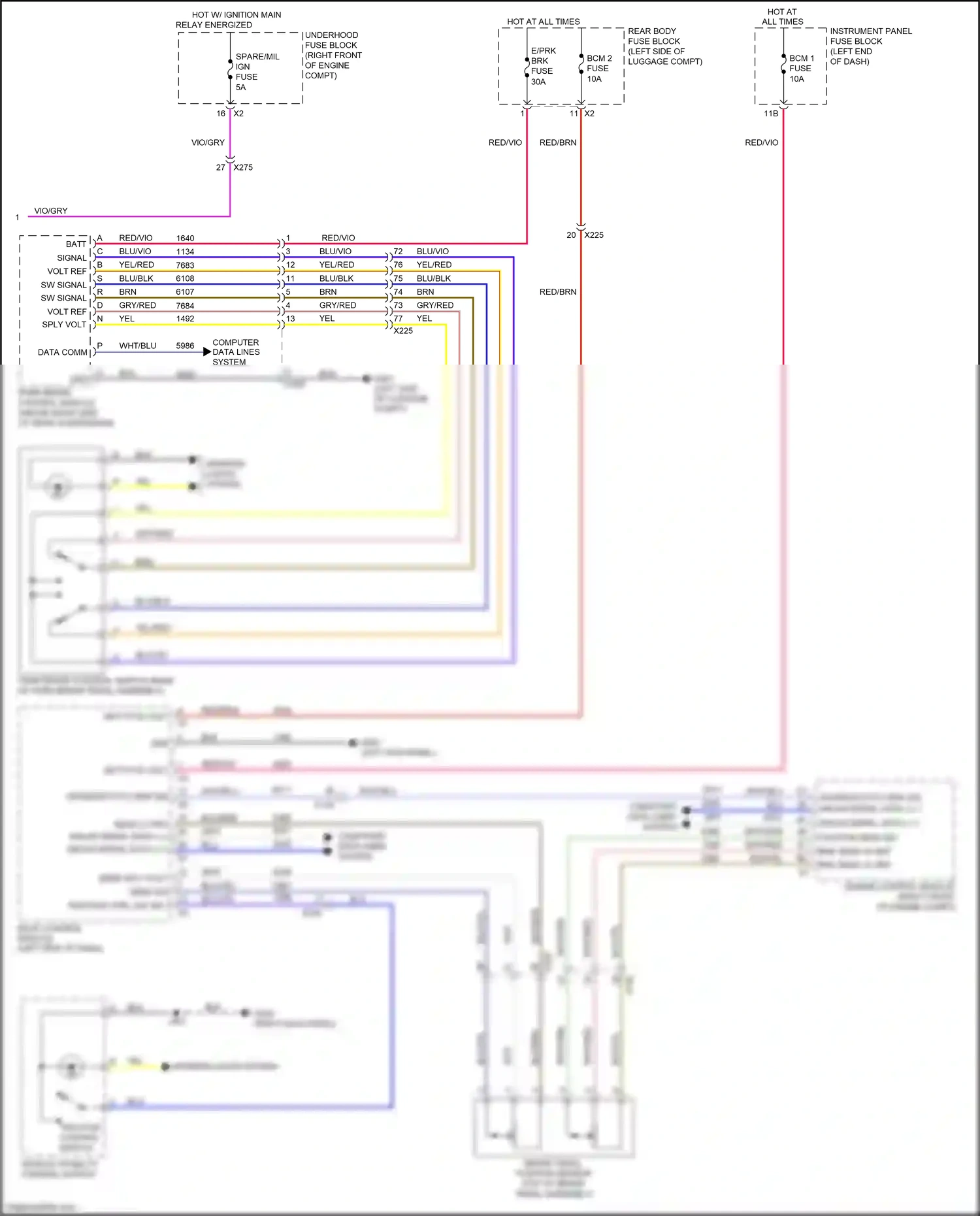 Cadillac CTS-V III (2013-2019) engine control module wiring diagram  (24 of 33)