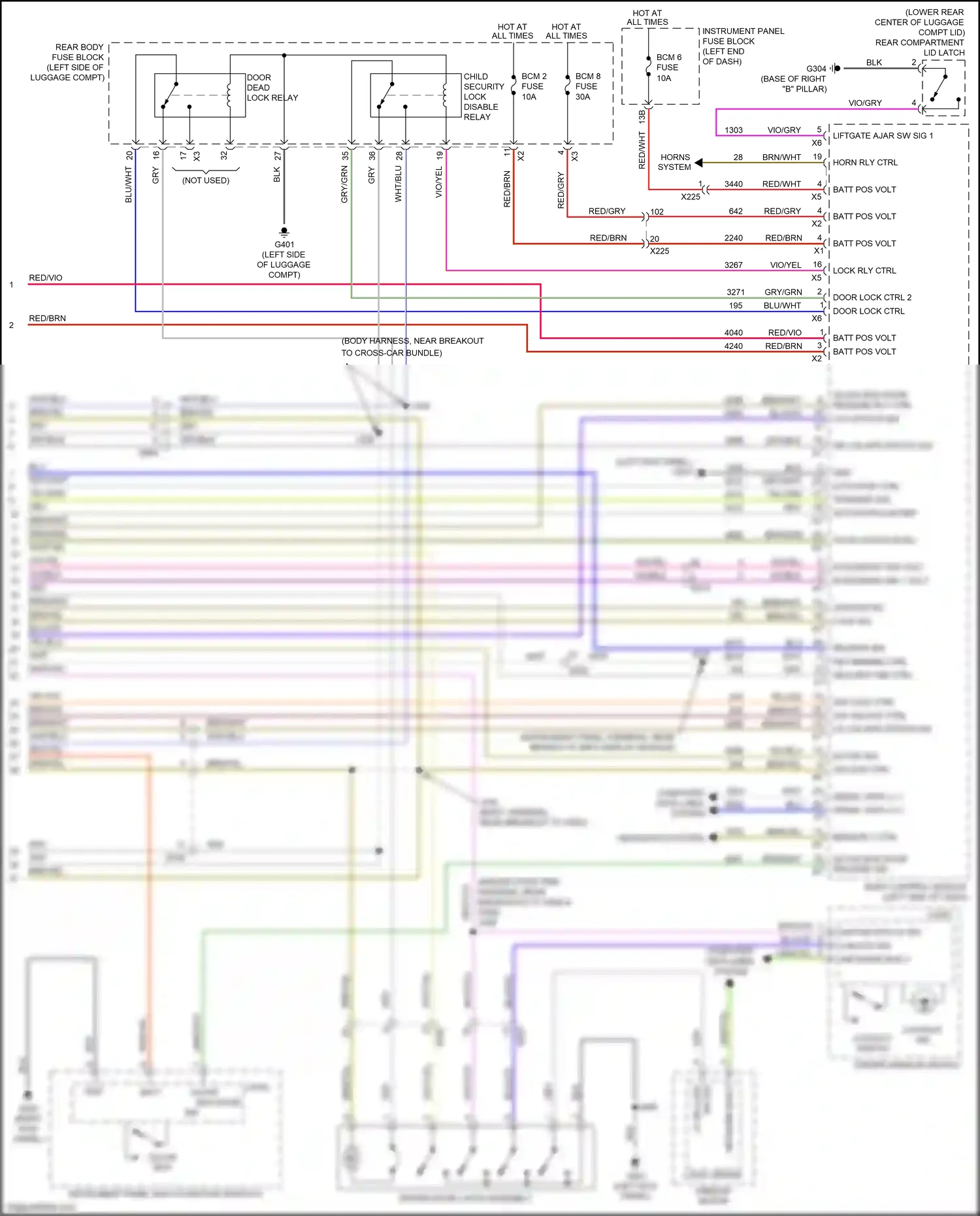 Cadillac CTS-V III (2013-2019) instrument panel multi-function switch 2 wiring diagram  (2 of 7)