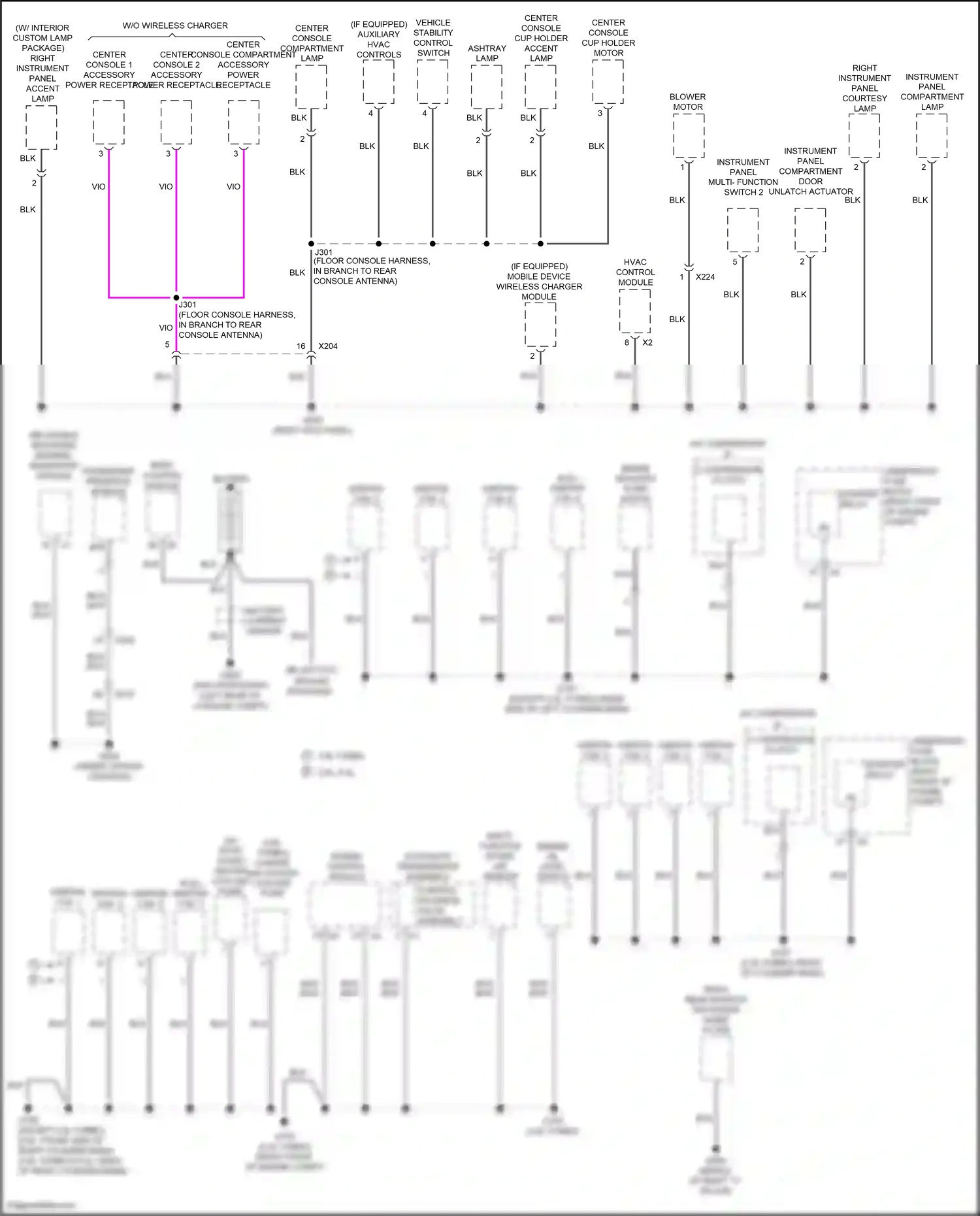Cadillac CTS-V III (2013-2019) instrument panel multi-function switch 2 wiring diagram  (3 of 7)