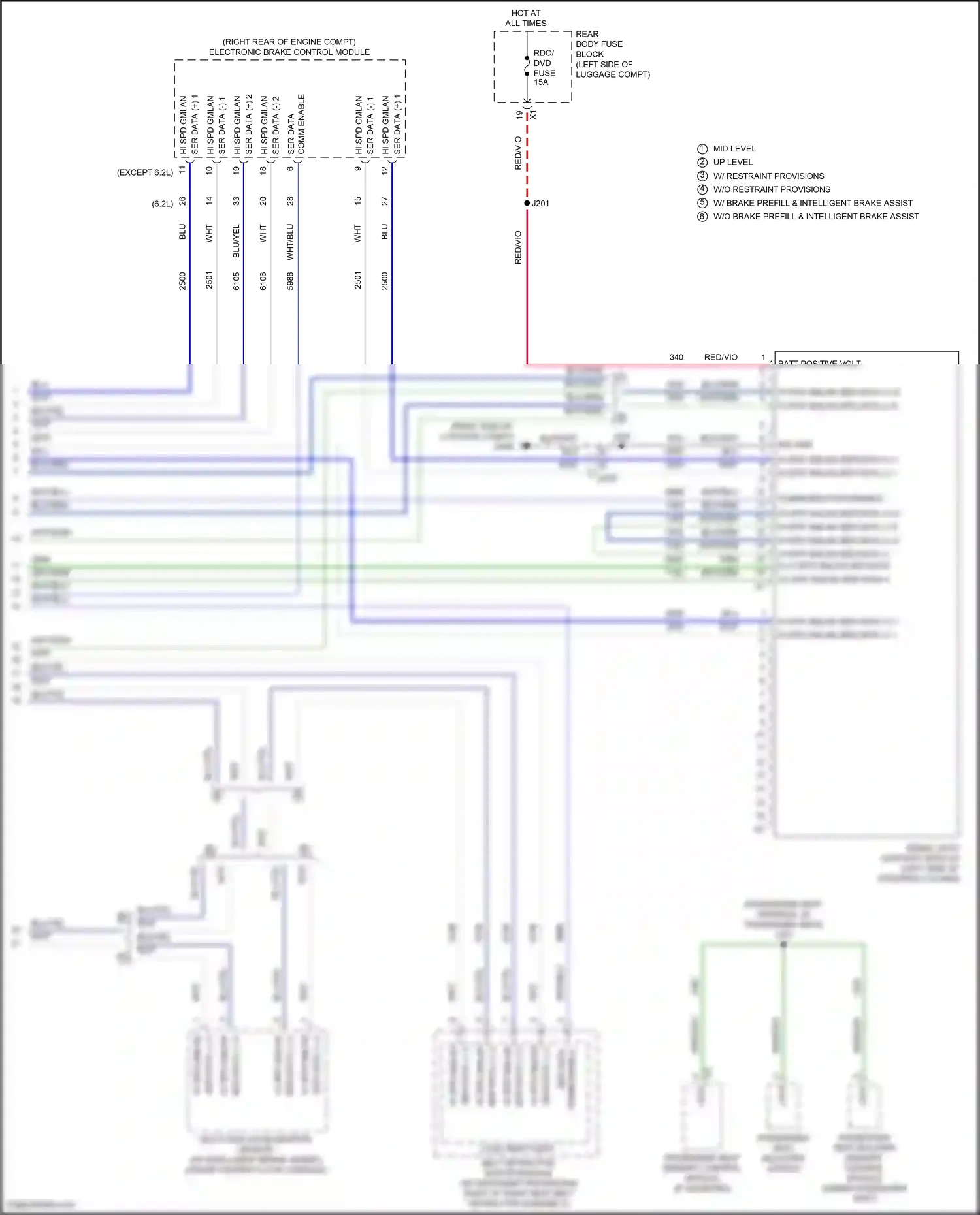 Cadillac CTS-V III (2013-2019) multi-axis acceleration sensor wiring diagram  (5 of 6)