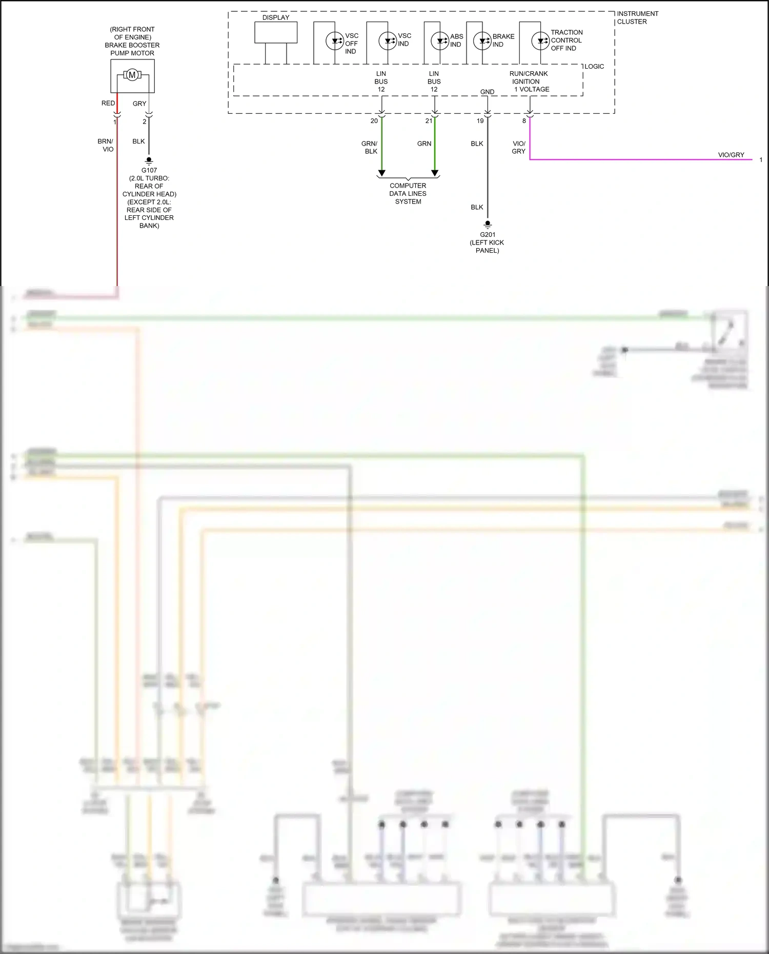 Cadillac CTS-V III (2013-2019) multi-axis acceleration sensor wiring diagram  (1 of 6)