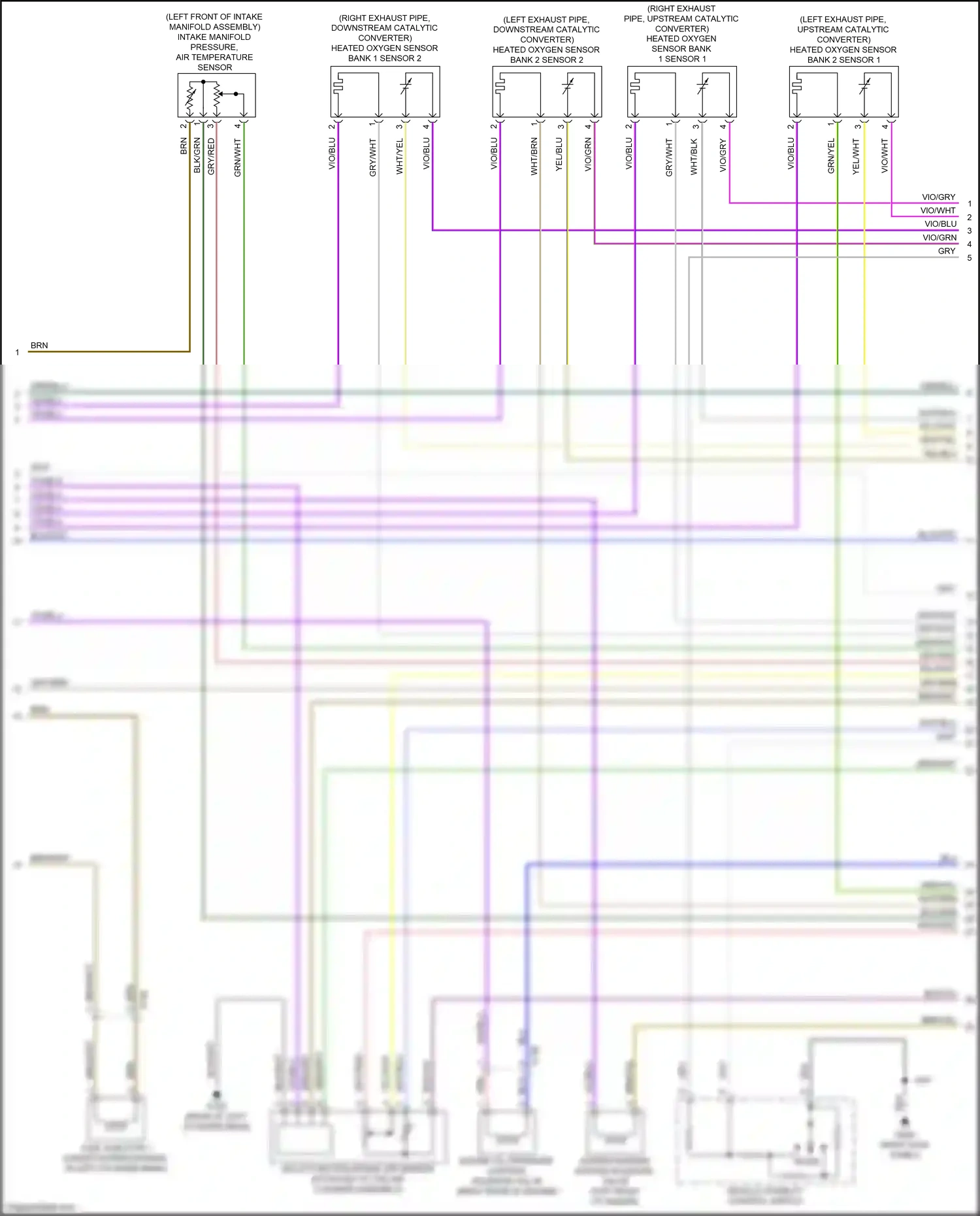 Cadillac CTS-V III (2013-2019) multi-function intake air sensor wiring diagram  (7 of 7)