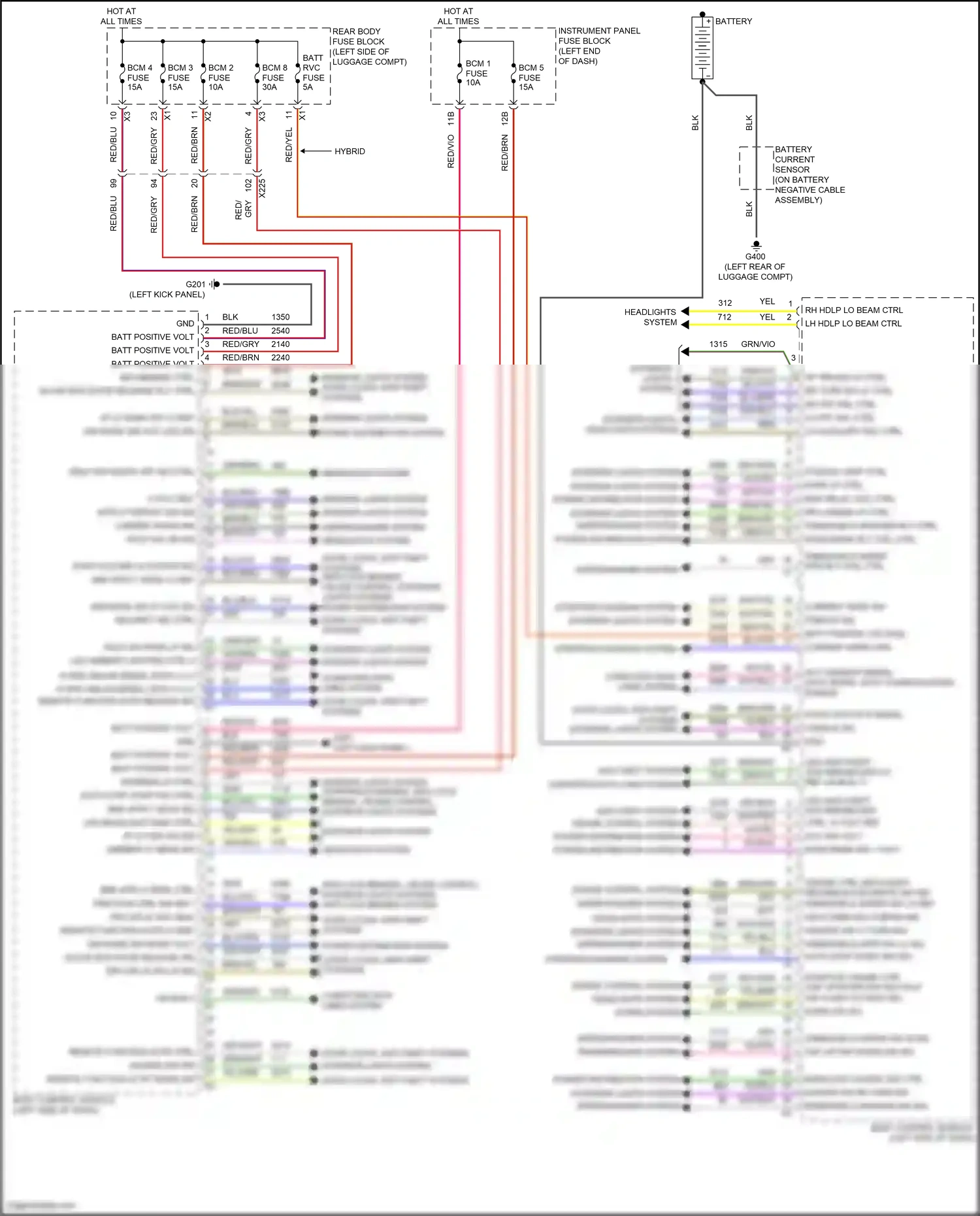 Cadillac CTS-V III (2013-2019) remote function actr lo ref wiring diagram  (1 of 1)