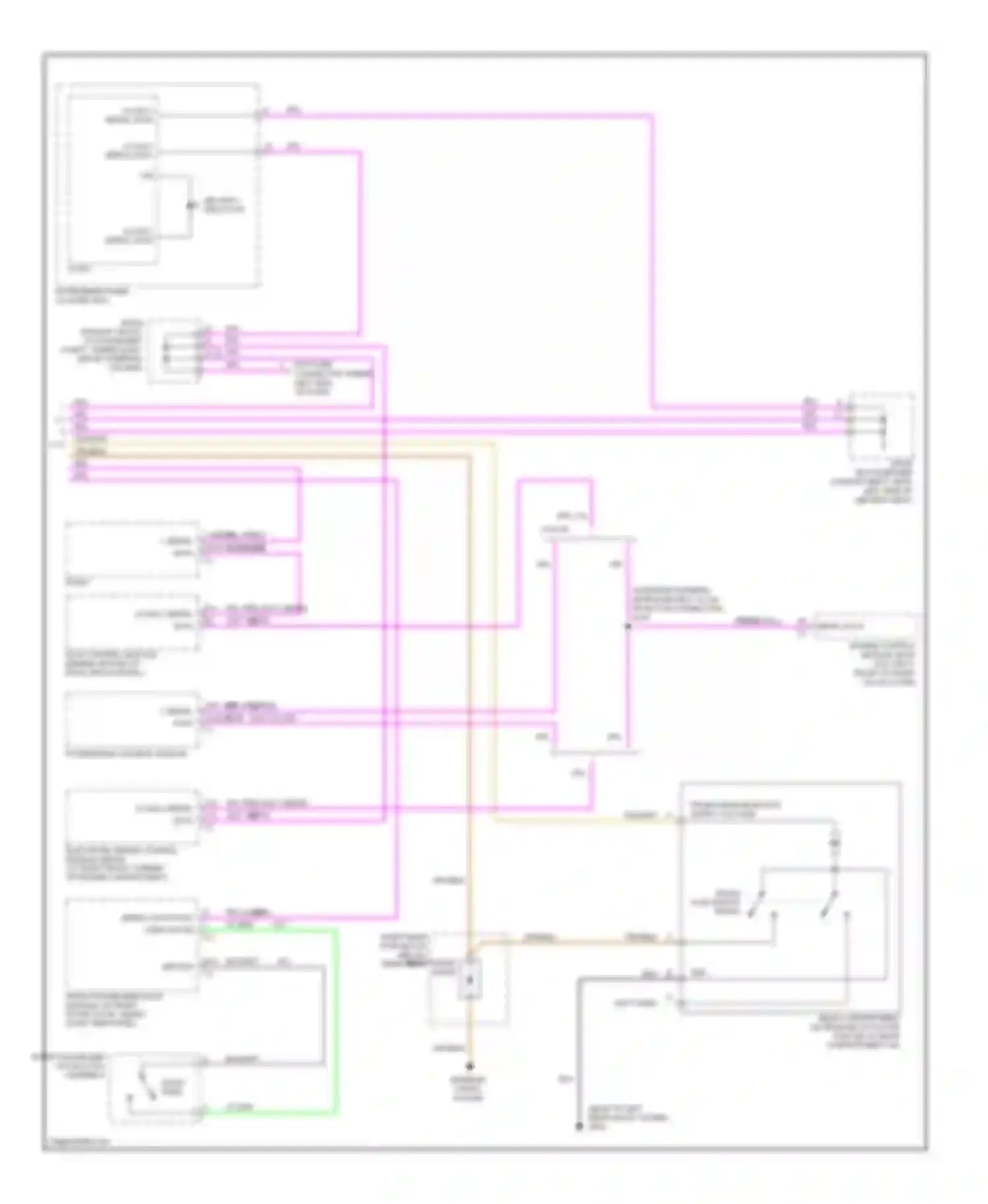 CTS Cadillac I (2002-2007): Anti-theft circuit (2 of 2)
