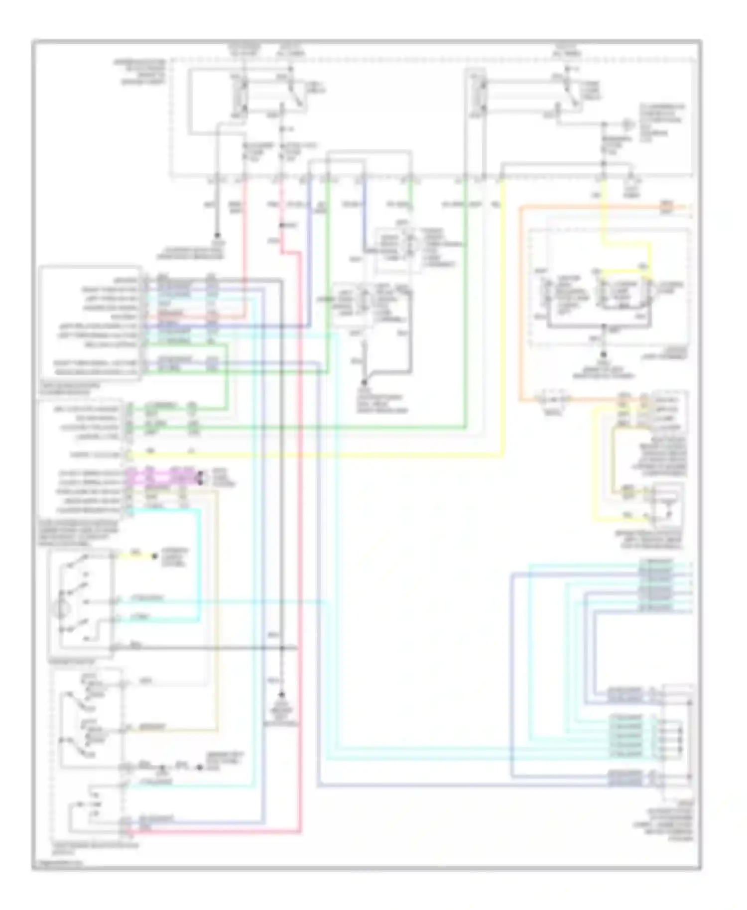 CTS Cadillac I (2002-2007): Exterior lamps circuit (1 of 2)