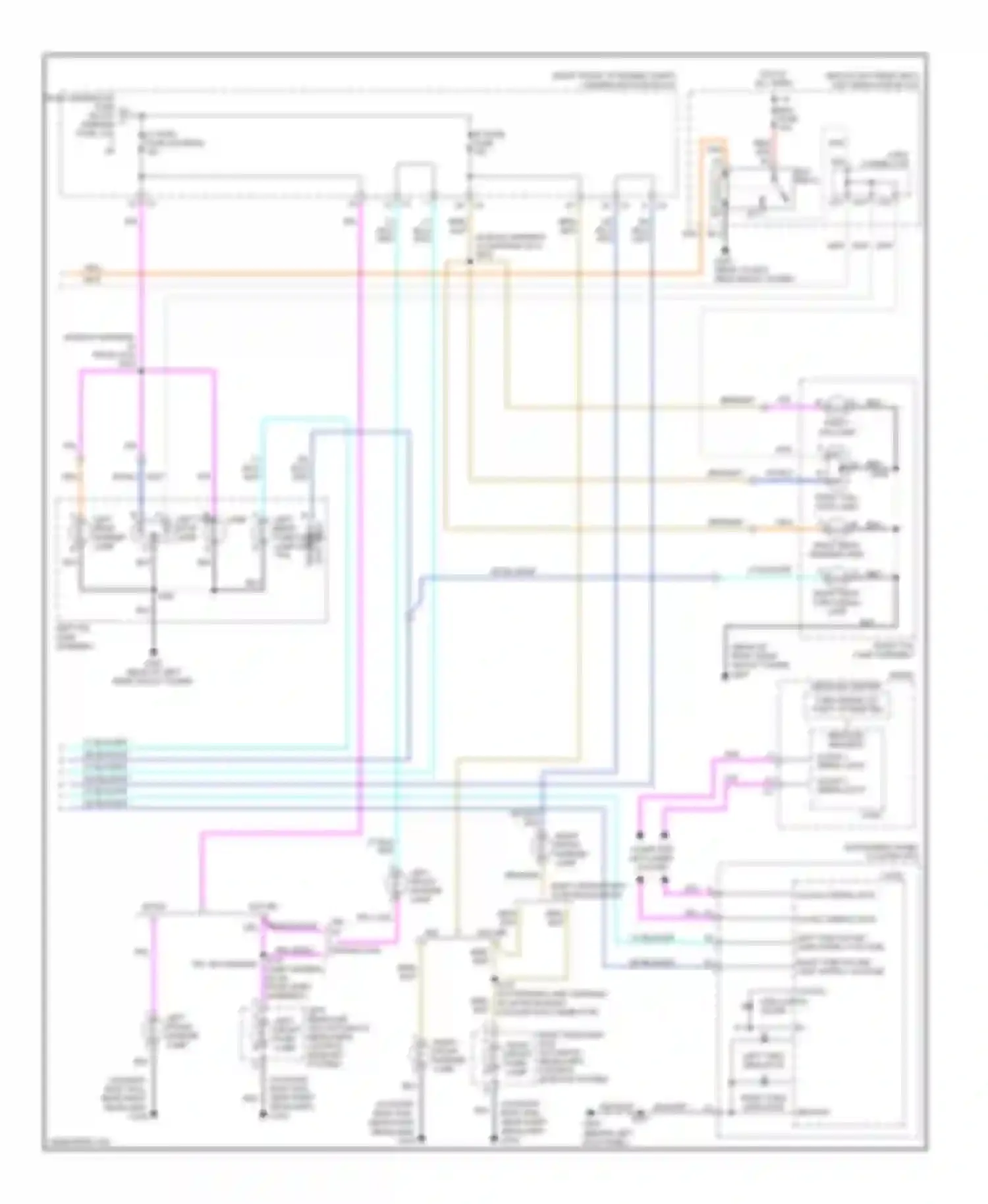 CTS Cadillac I (2002-2007): Exterior lamps circuit (2 of 2)