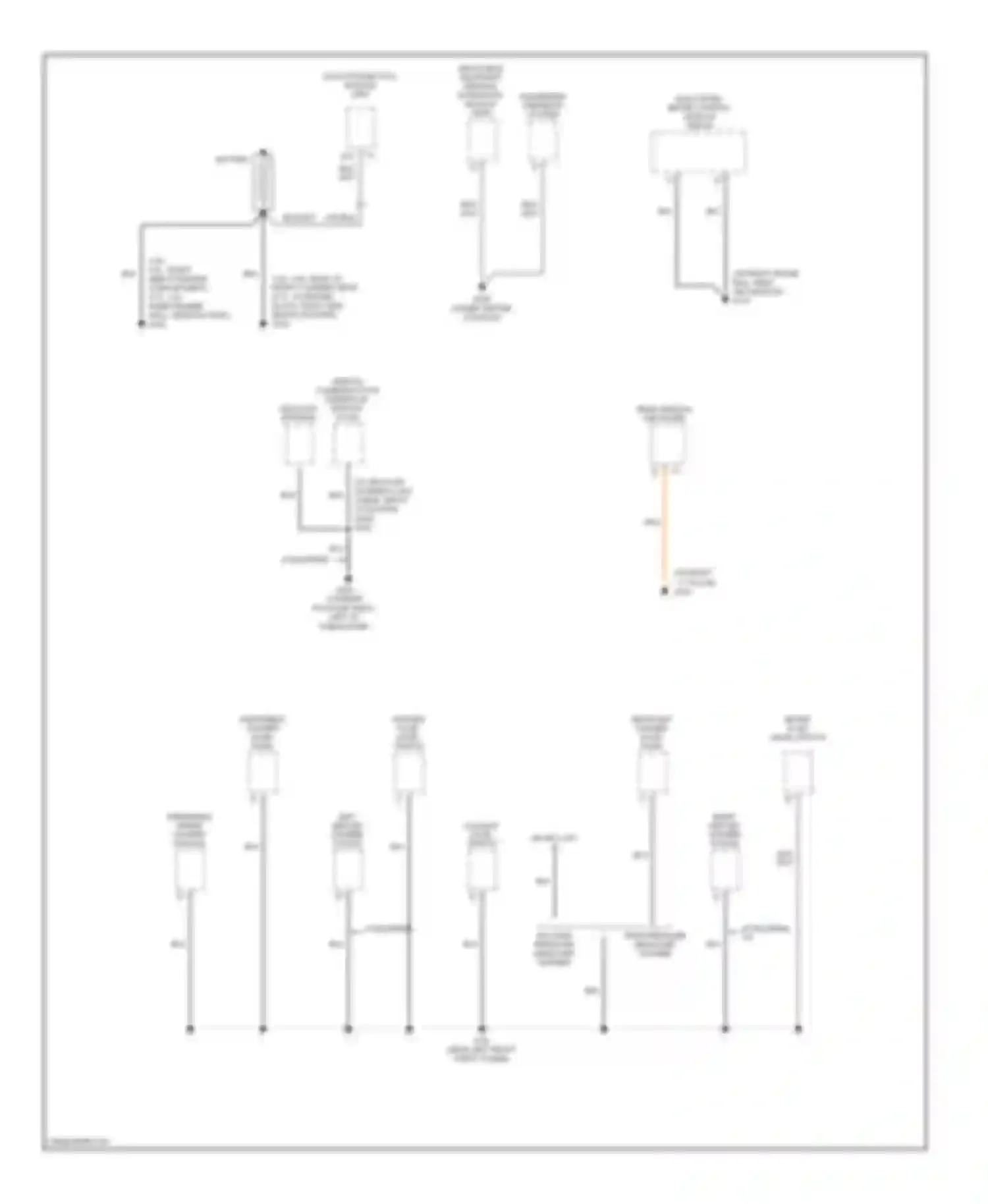 CTS Cadillac I (2002-2007): Ground distribution circuit (1 of 5)