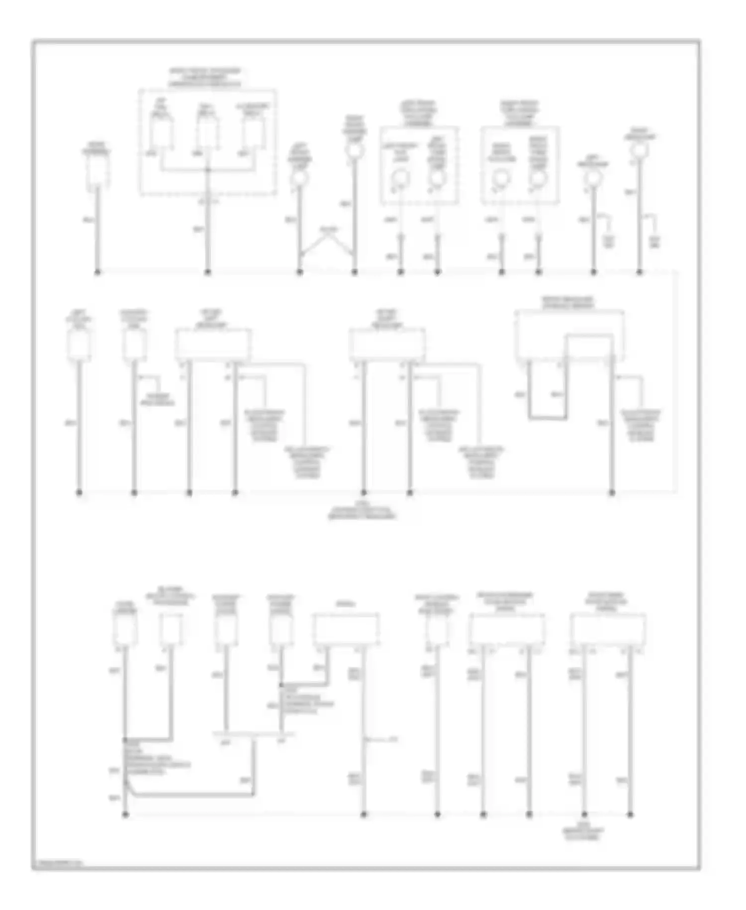 CTS Cadillac I (2002-2007): Ground distribution circuit (2 of 5)