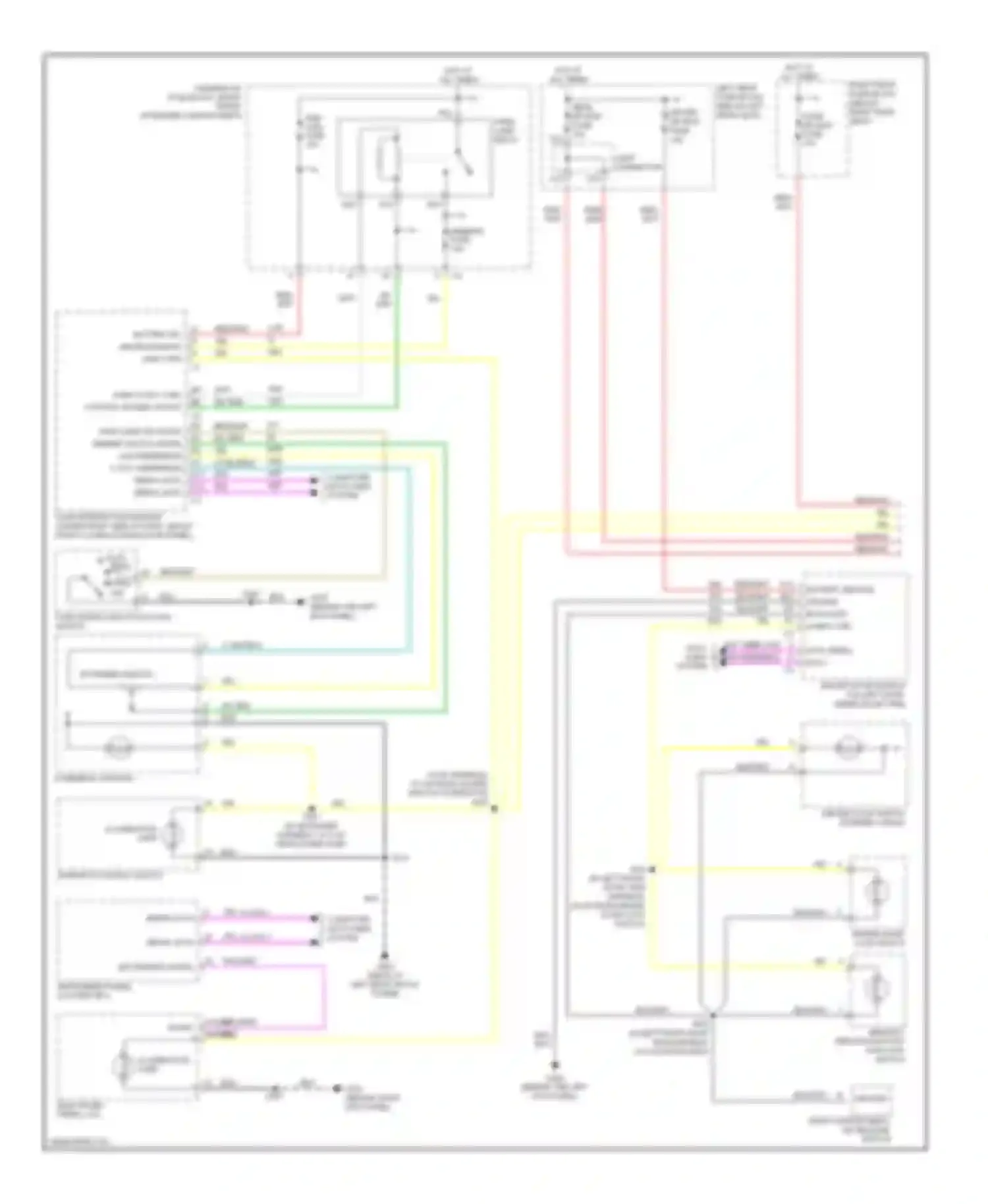 CTS Cadillac I (2002-2007): Instrument illumination circuit (1 of 2)