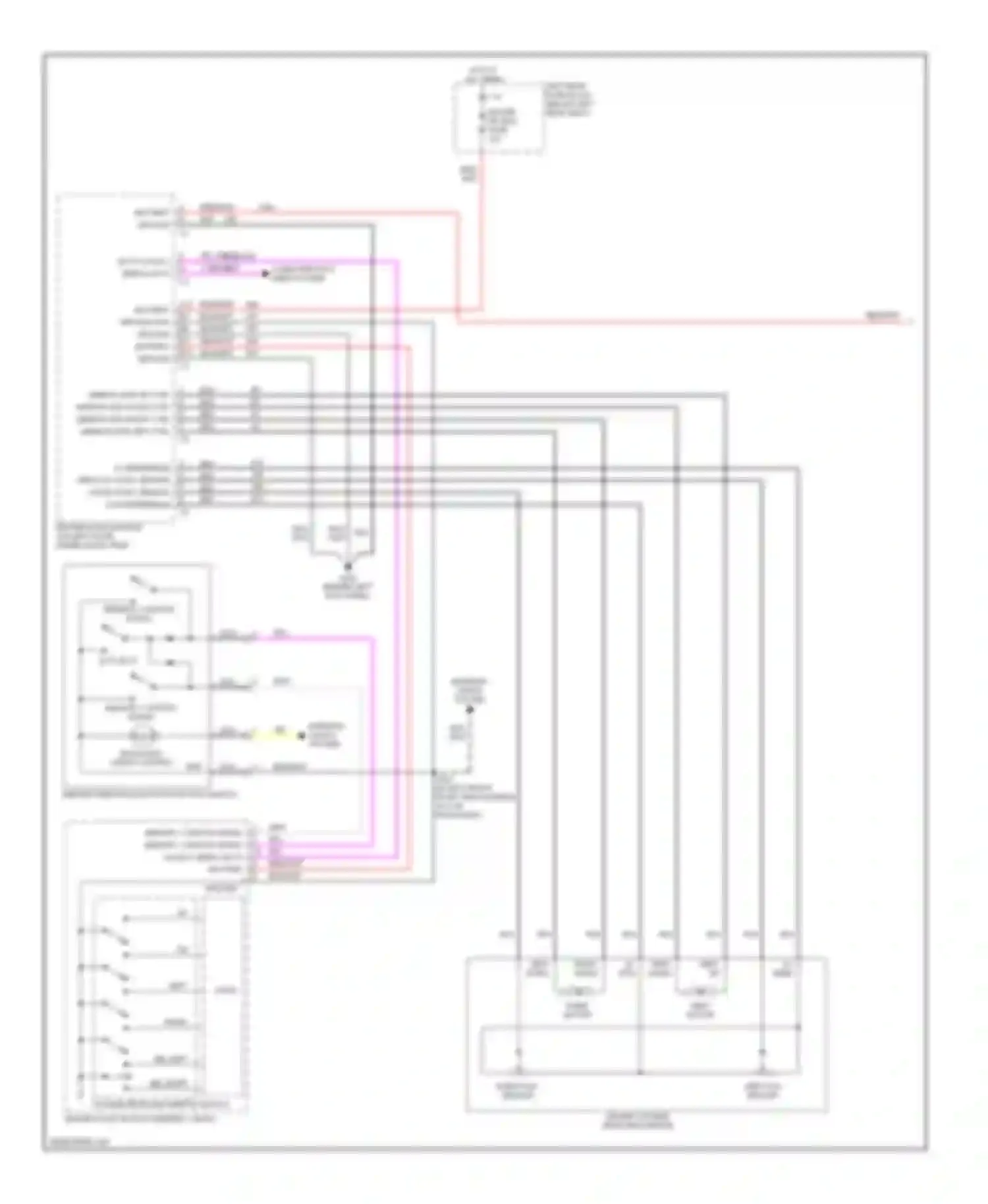 CTS Cadillac I (2002-2007): Memory mirrors circuit (1 of 2)