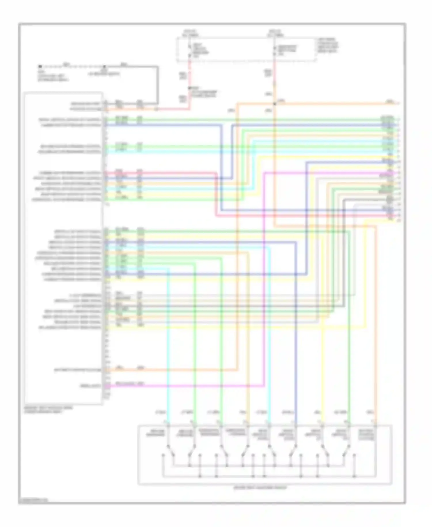 CTS Cadillac I (2002-2007): Memory seat circuit (1 of 2)