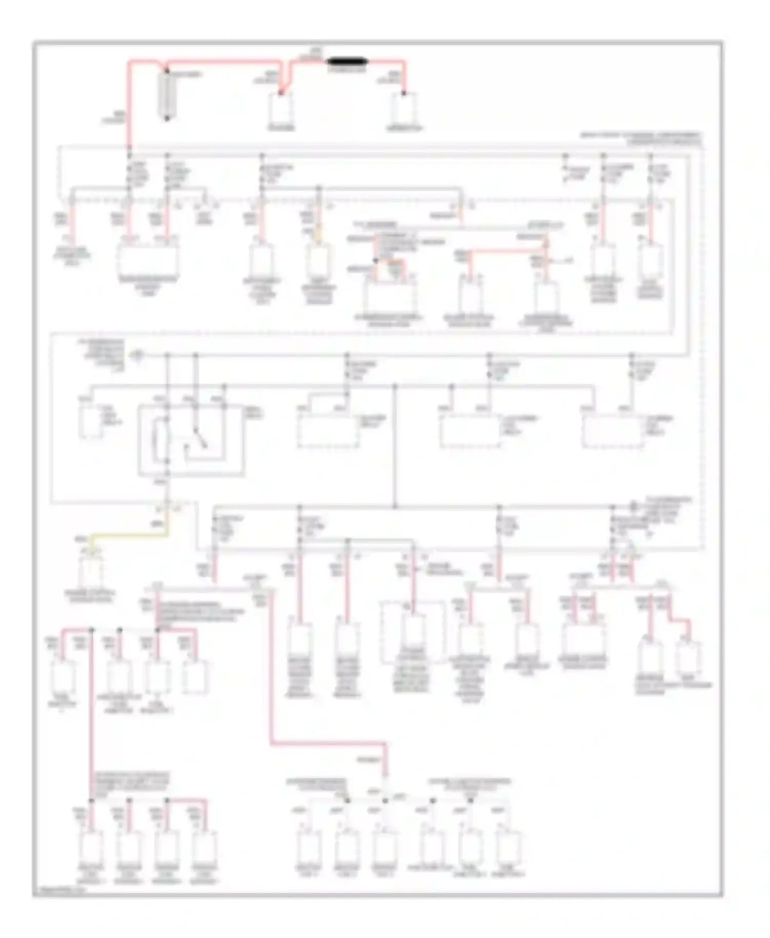 CTS Cadillac I (2002-2007): Power distribution circuit (1 of 7)
