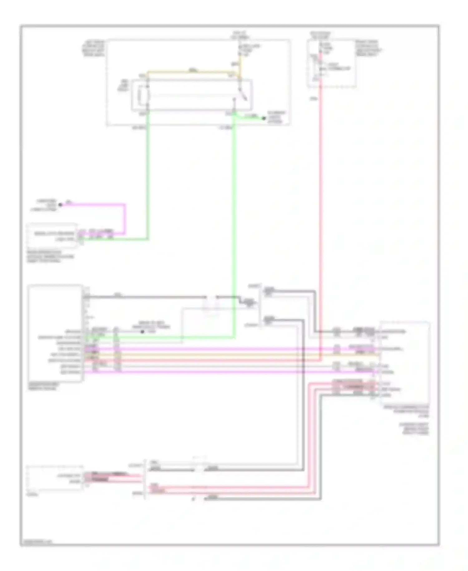 CTS Cadillac I (2002-2007): Automatic day/night mirror circuit