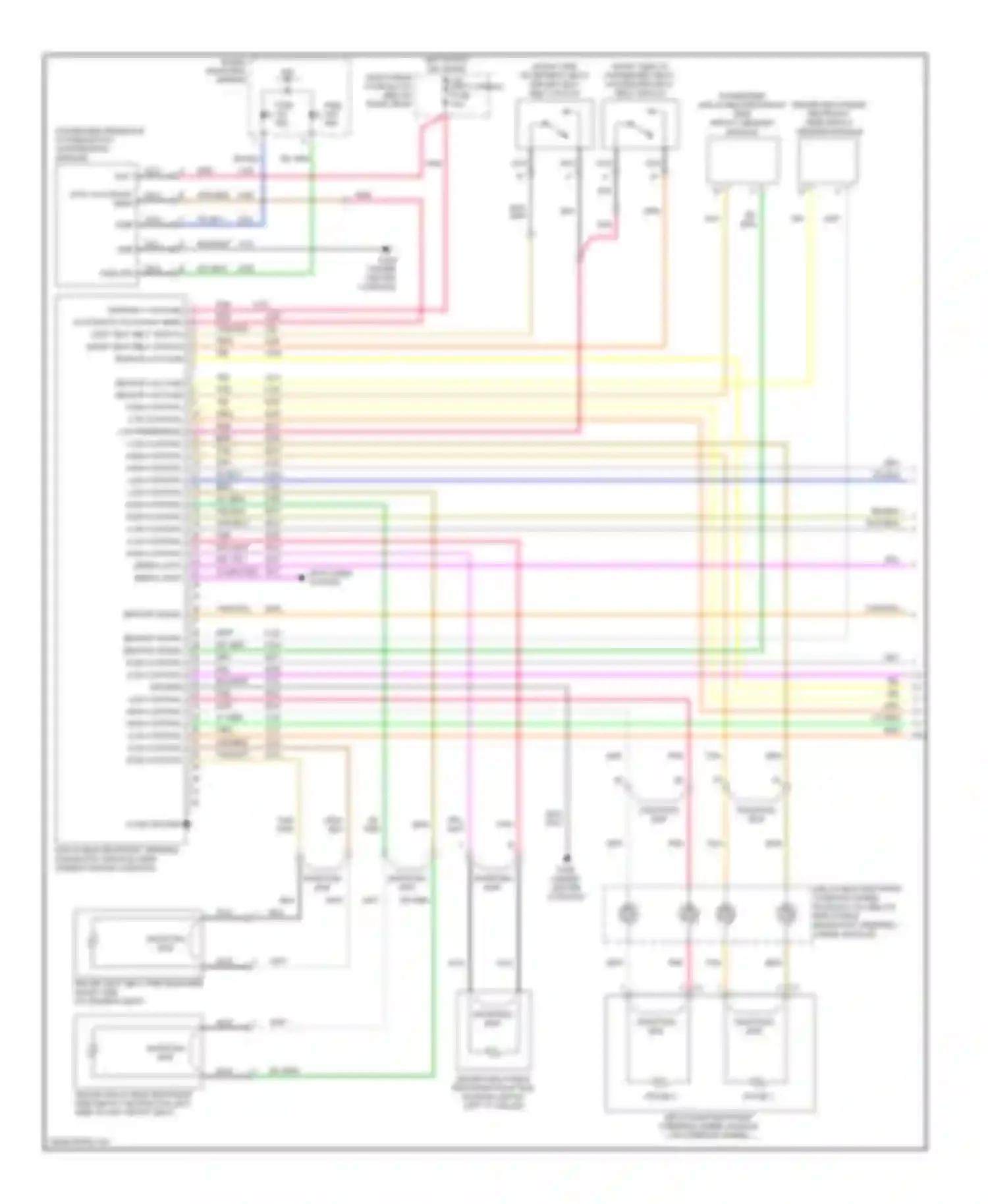CTS Cadillac I (2002-2007): Supplemental restraints circuit (1 of 2)