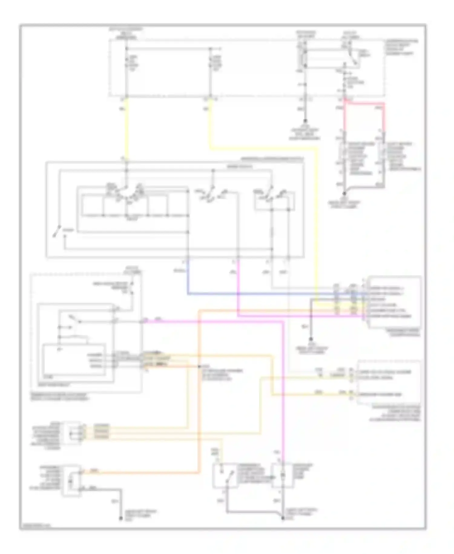 CTS Cadillac I (2002-2007): Wiper/washer circuit