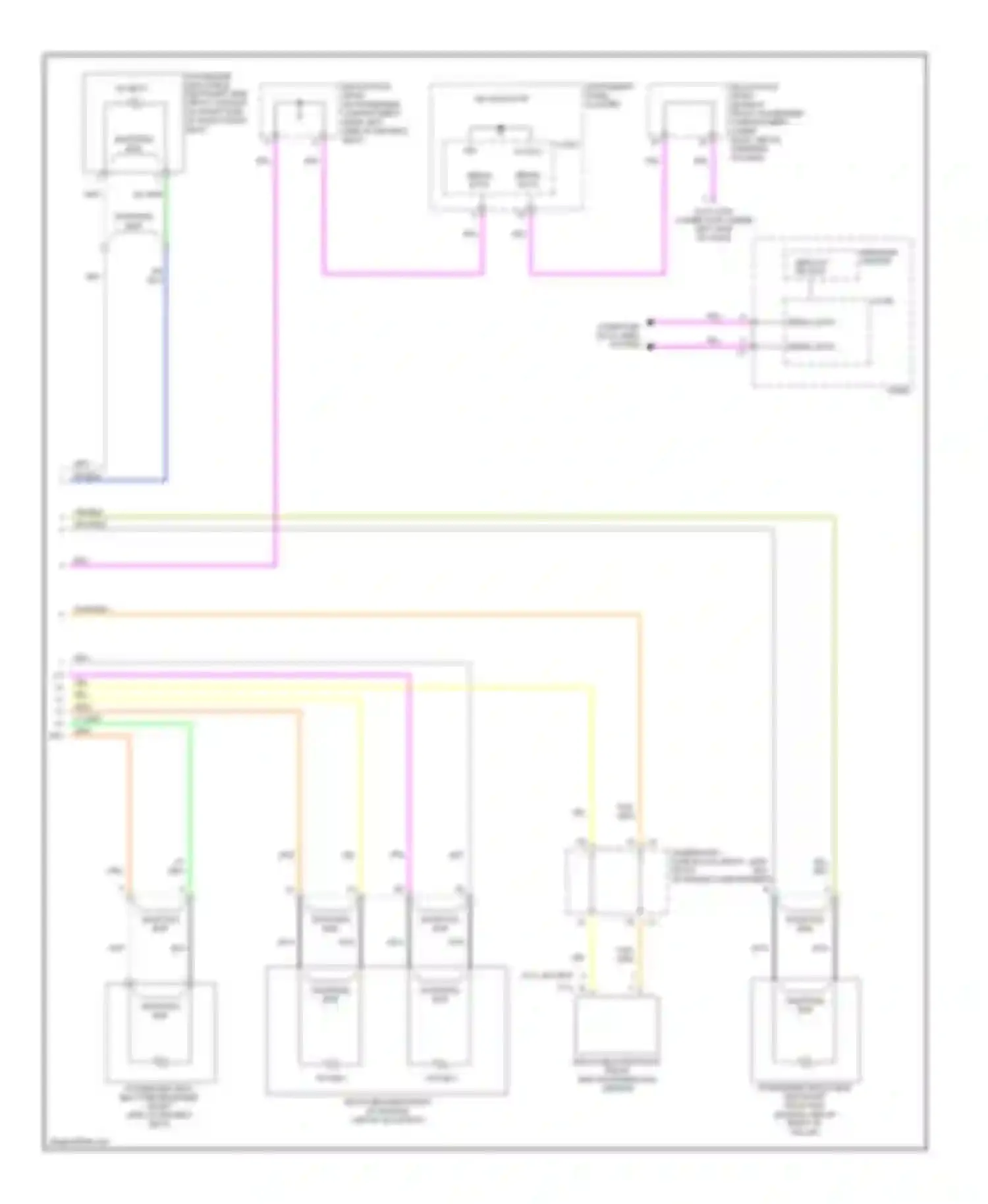Wiring diagram blu for Cadillac CTS I (2002-2007) (14 of 14)